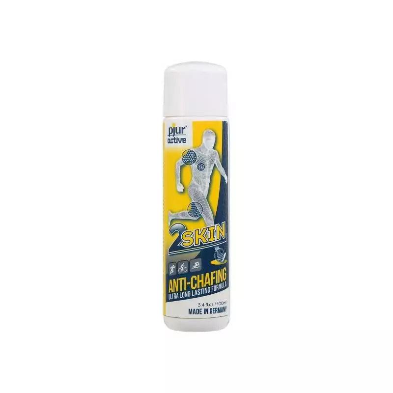 Pjur Active 2Skin Anti Chafing Gel 100ml - Long Lasting Lubricant for Sports, Running & Cycling - Prevents Skin Irritation & Chafing