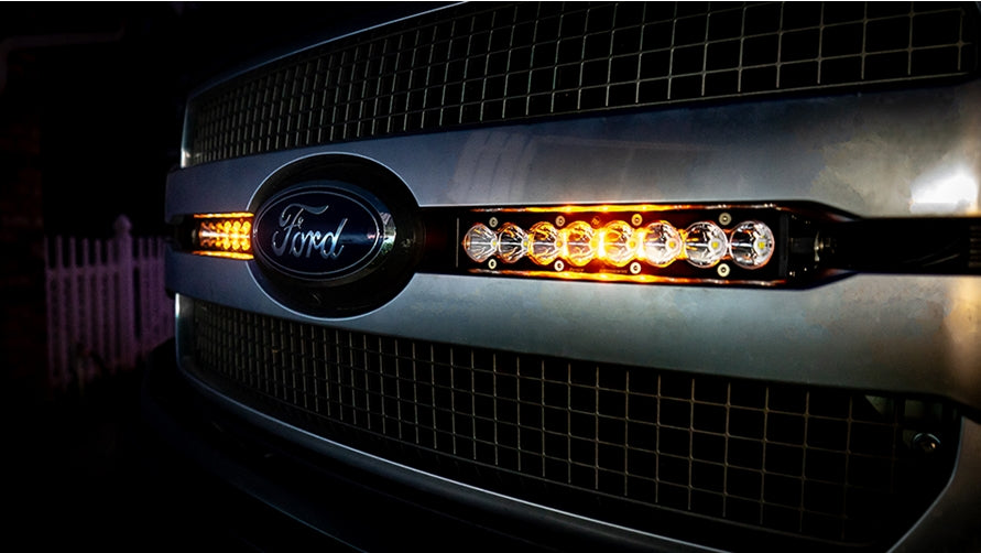 Baja Designs S8 40-Inch LED Light Bar Combo with Amber Lens - Off-Road, Truck, Jeep & ATV Lighting for Night Driving & Adventure