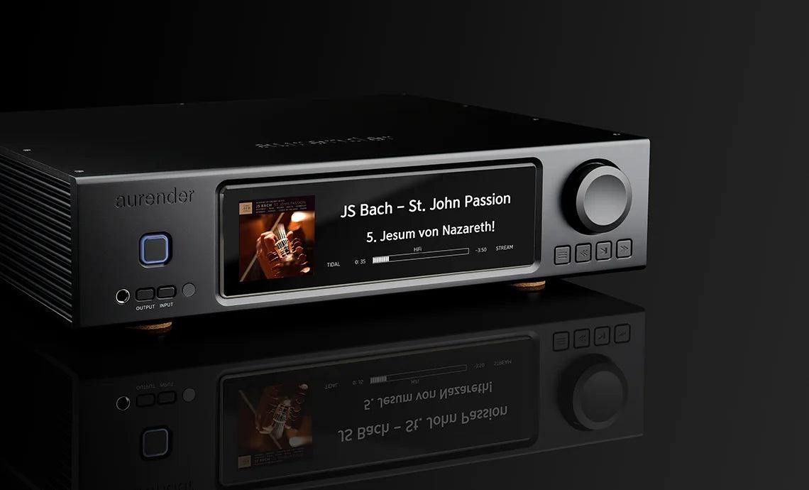 Aurender A20 High-End Music Server & Streamer with Preamplifier, MQA DAC, and Headphone Amp - Perfect for Audiophiles & Home Theater Systems