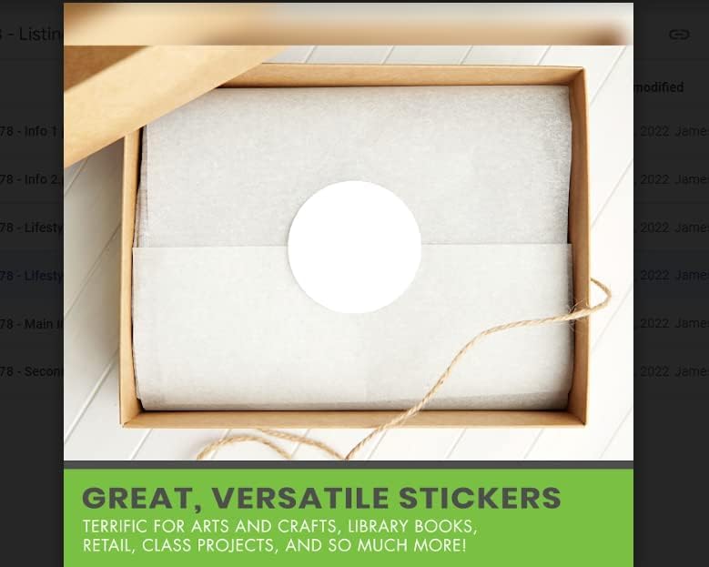 Royal Green Round Dot Sticker Labels - 225 Pack for Envelopes, Invitation Seals, Arts & Crafts, Scrapbooking, Gift Wrapping & DIY Projects (Black)