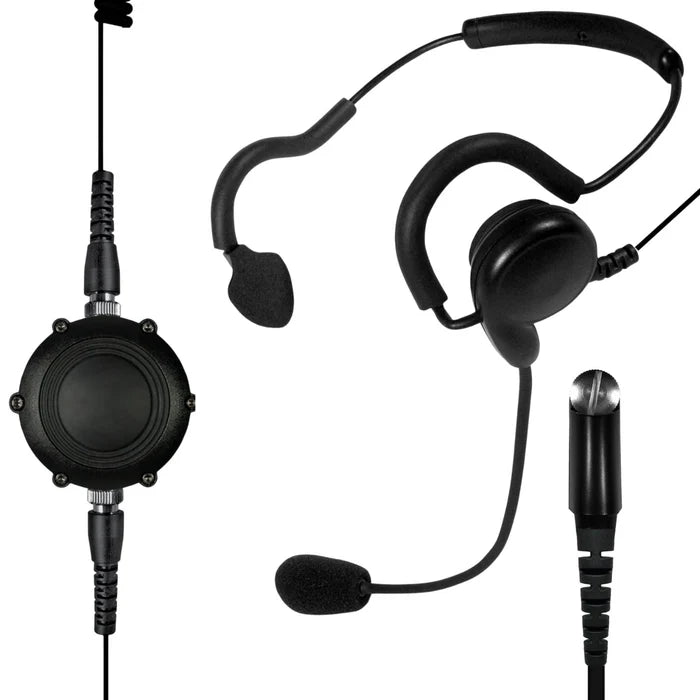 Patriot Tactical Boom Mic Headset - Compatible with L3Harris XL200P & XG100P Radios (Model SPM1447T) | Military-Grade Communication for Tactical Operations & Outdoor Adventures