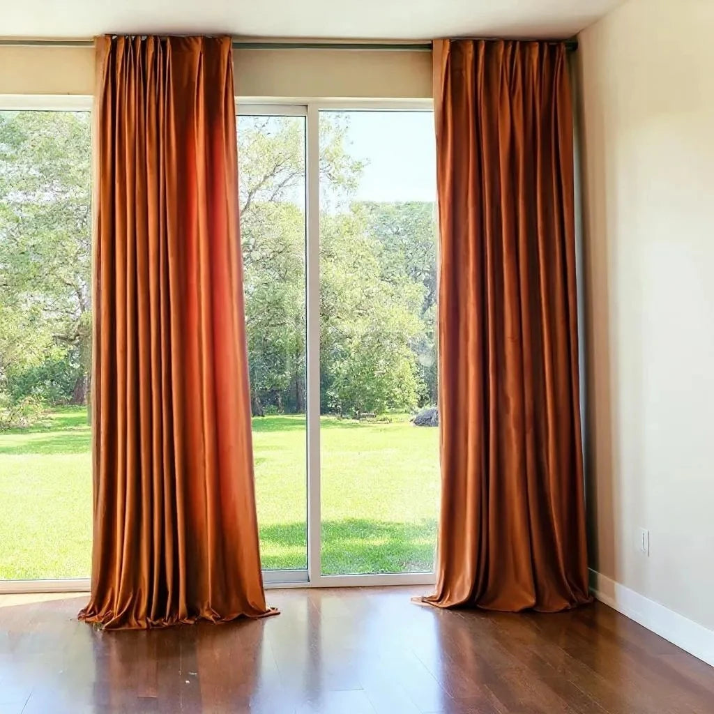 Amari Velvet Soundproof Blackout Custom Curtains - Thermal Insulated Window Drapes for Bedroom, Living Room & Home Theater Noise Reduction