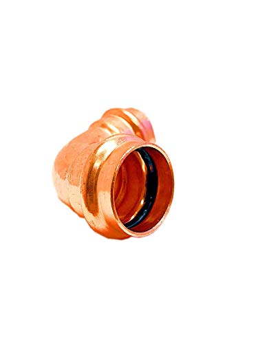 3-Inch Press Copper 90 Degree Elbow Fitting - Press x Press Connection - Plumbing Supply for Copper Pipes - Perfect for Water Supply Lines, HVAC Systems & DIY Plumbing Projects