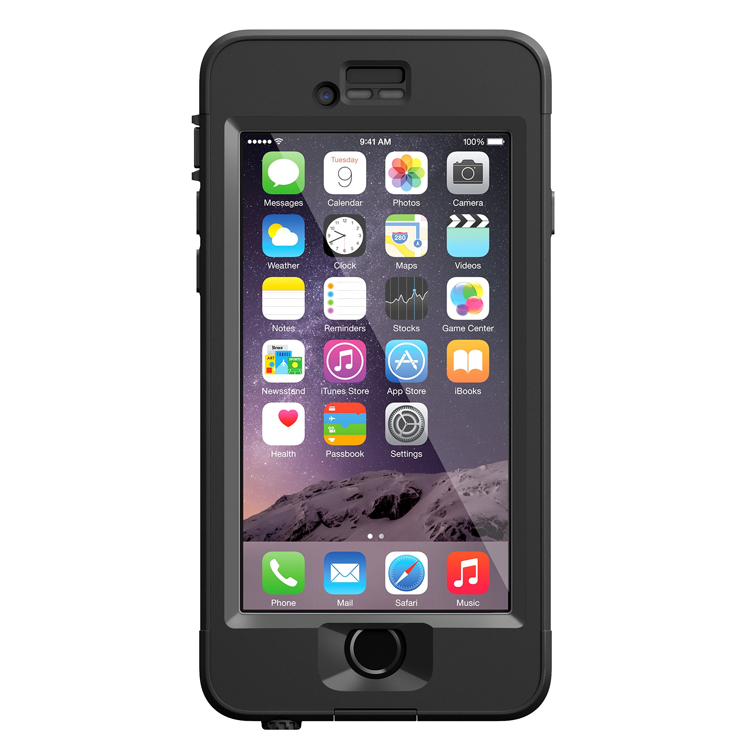 LifeProof NÜÜD Waterproof Case for iPhone 6 (4.7 Inch) - Black - Shockproof & Drop Protection - Perfect for Swimming, Hiking & Outdoor Adventures