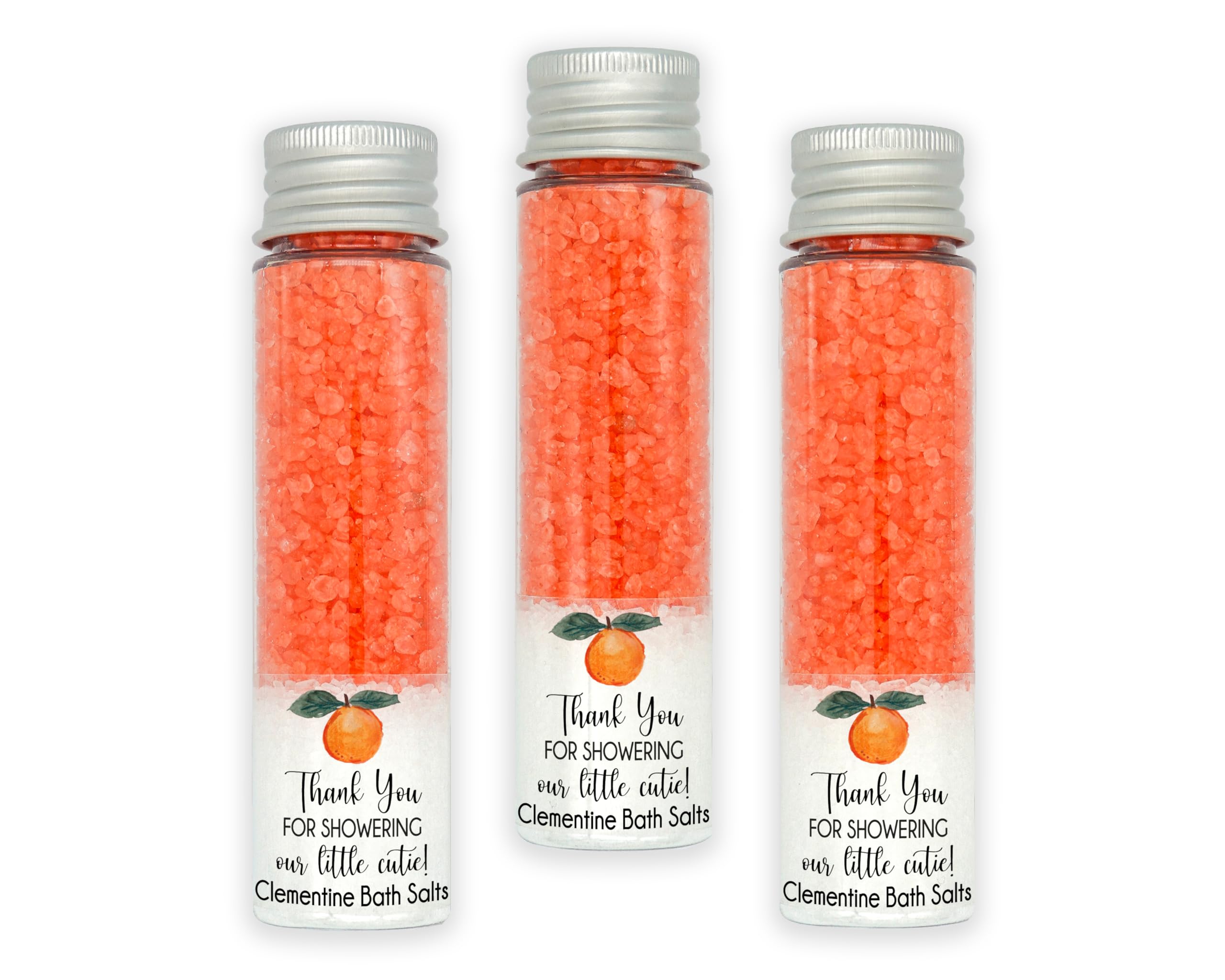 25 Count Bath Salt Favors - Cute Party Stickers & Wedding Favors for Bridal Showers, Baby Showers & DIY Gifts