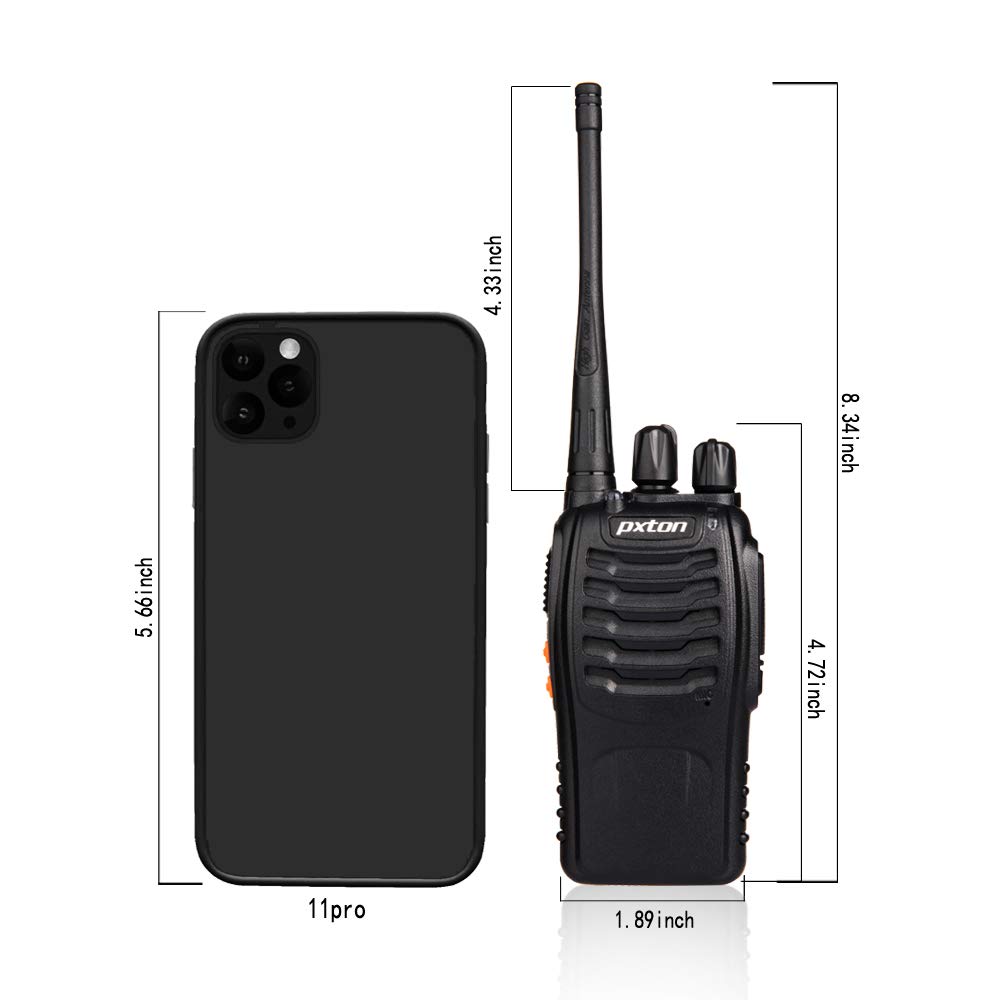 10 Pack Long Range Walkie Talkies for Adults - Rechargeable Two Way Radios with Headphones, 16 Channels, Flashlight & Li-ion Battery - Perfect for Outdoor Adventures, Construction Sites, and Emergency Communication