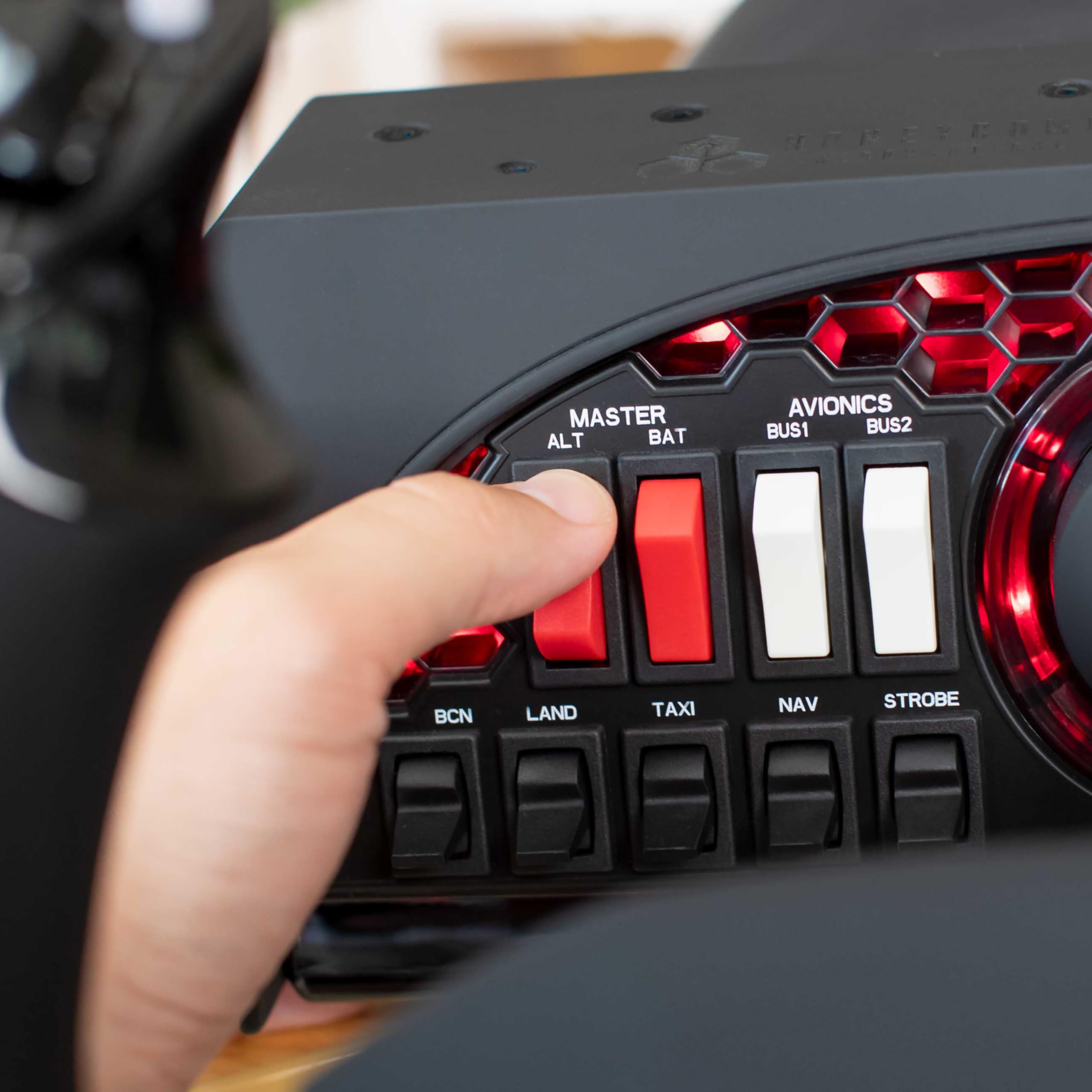 Honeycomb Aeronautical Alpha Flight Controls Yoke & Switch Panel for Flight Simulator - Professional USB Yoke System with Dual Throttle for PC, X-Plane & Microsoft Flight Simulator - Perfect for Home Cockpit & Aviation Training