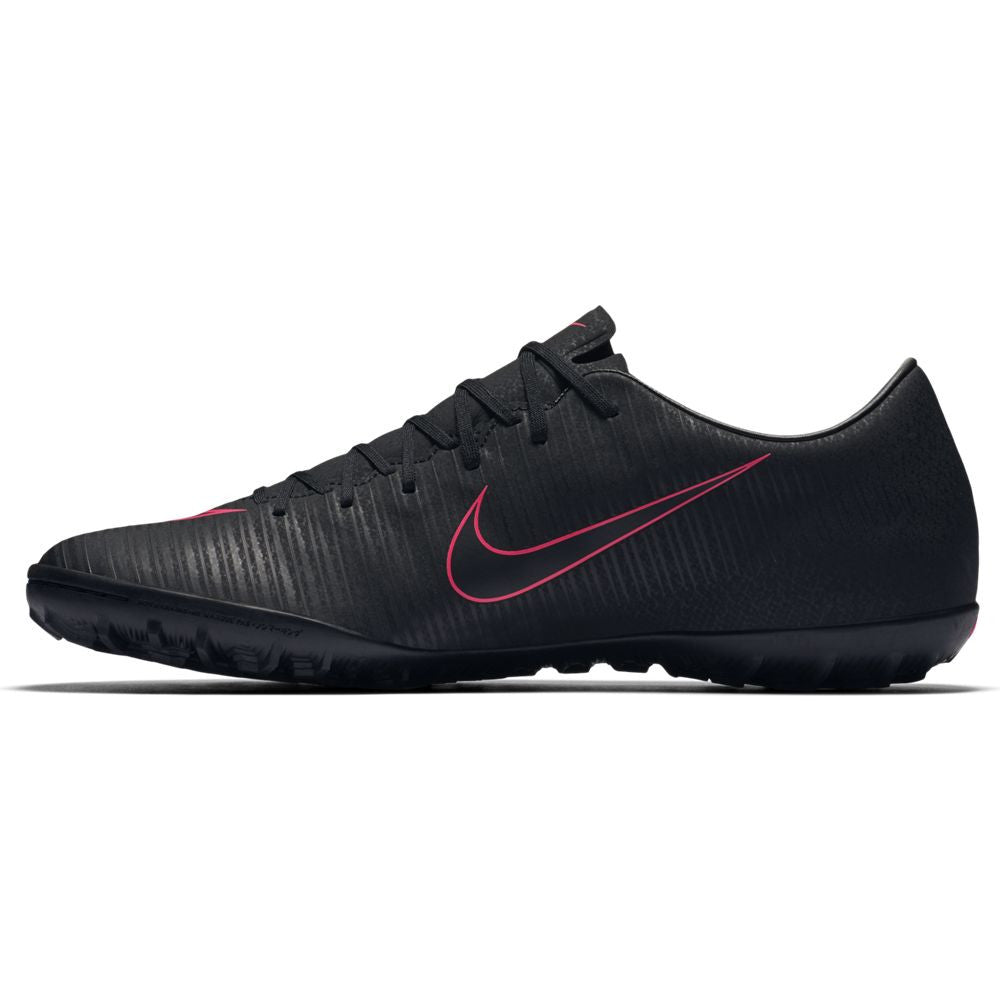 Nike Mercurial Victory VI TF Turf Soccer Shoes for Men - Black/Black - Artificial Grass & Indoor Soccer Cleats for Training & Matches