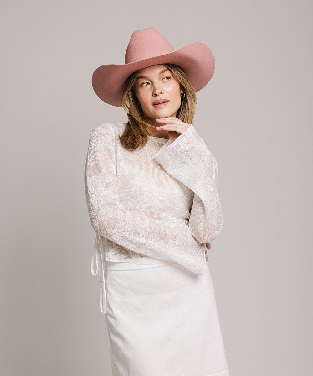 Teddy Cattleman Cowboy Hat for Men & Women - Western Style Felt Cowboy Hat with Adjustable Chin Strap - Perfect for Rodeo, Country Music Festivals & Outdoor Adventures