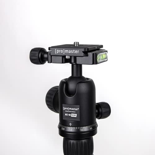 Promaster XC-M 528CK Professional Carbon Fiber Tripod with Ball Head - Lightweight Travel Tripod for DSLR Cameras, Perfect for Photography, Videography & Outdoor Adventures