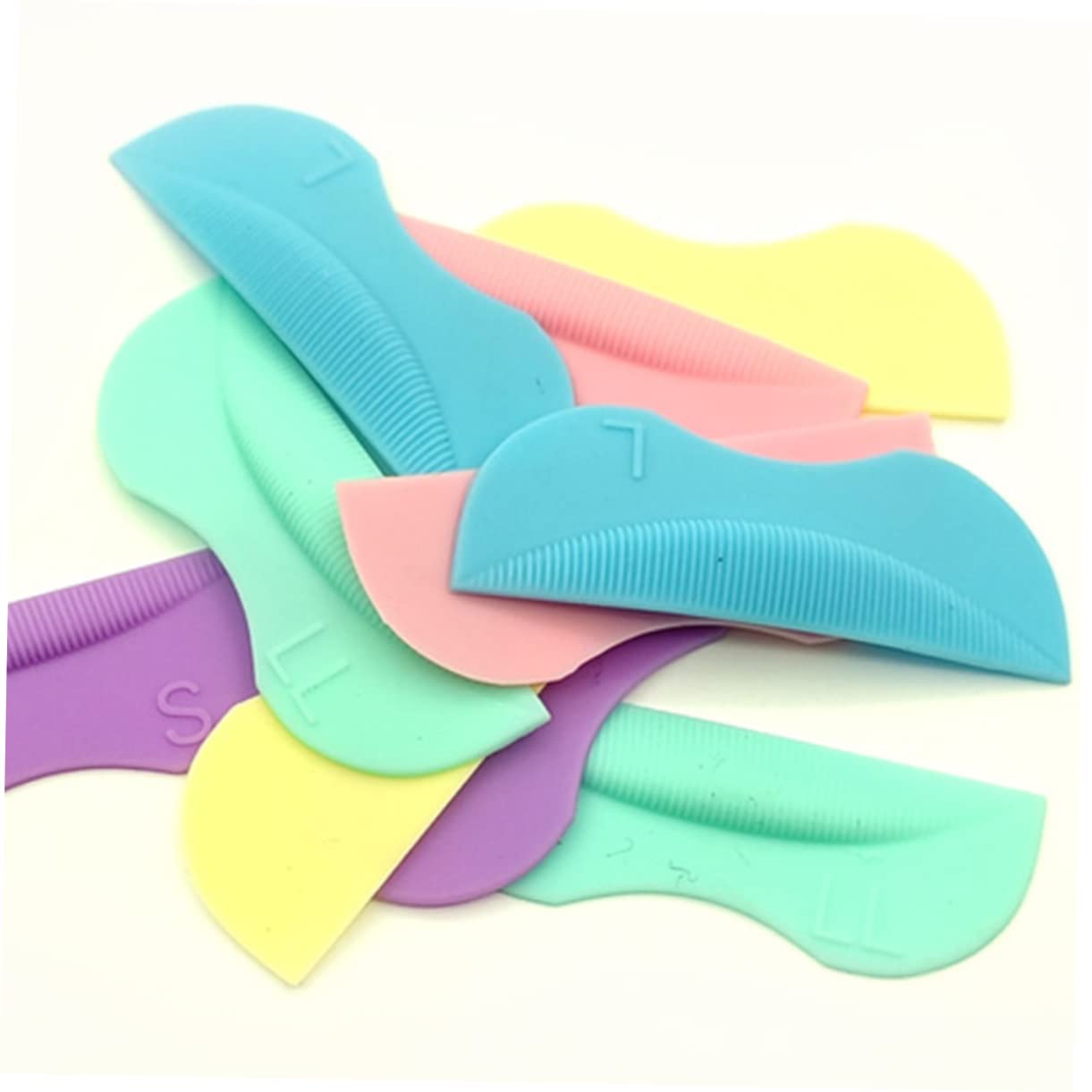 Minkissy 2 Sets Reusable Silicone Eyelash Lifting Pads - 5 Pairs x 2 for Professional Salon & Home Lash Lift Treatments | Perfect for DIY Eyelash Extensions & Beauty Enhancement