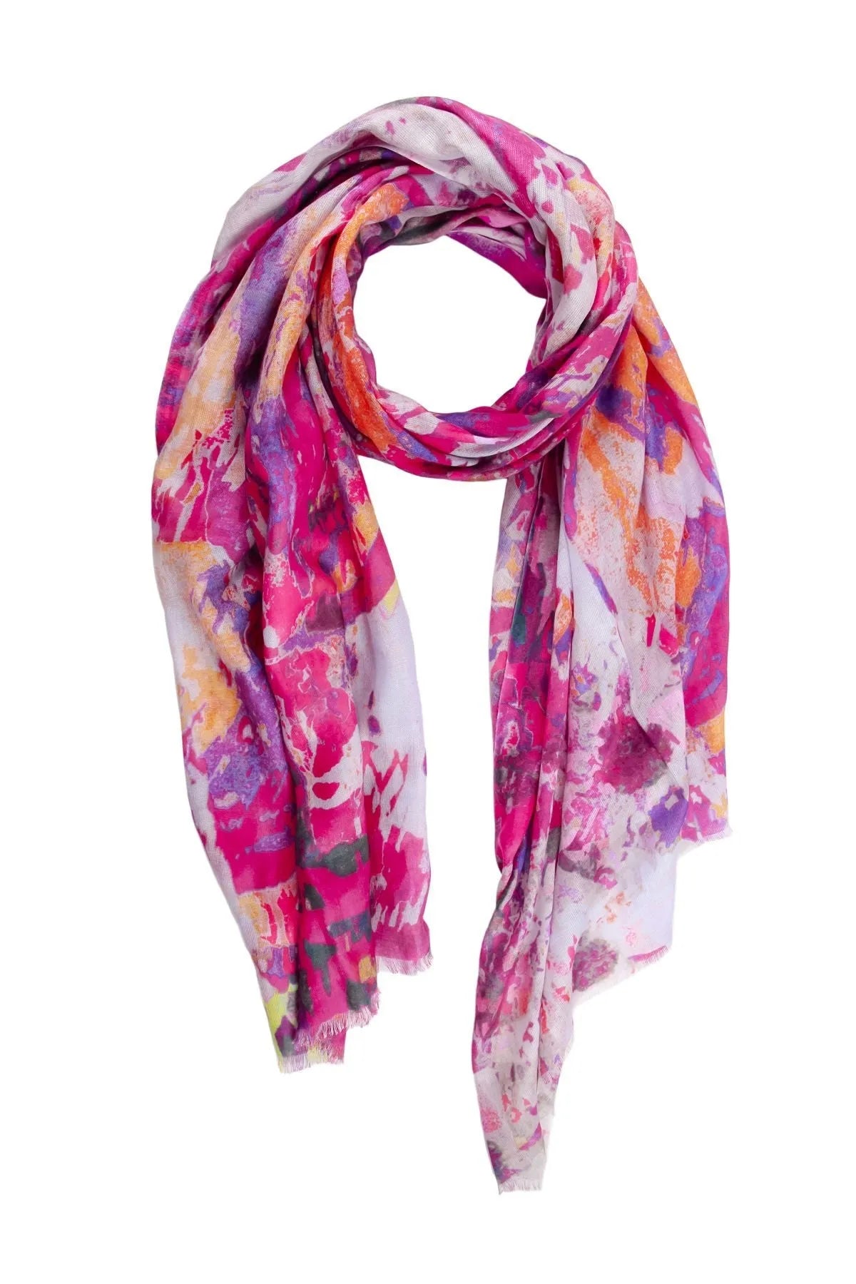 Vibrant Splatter Colored Scarf - Soft Fashion Accessory for Women & Men - Perfect for Winter, Fall & Stylish Outfits