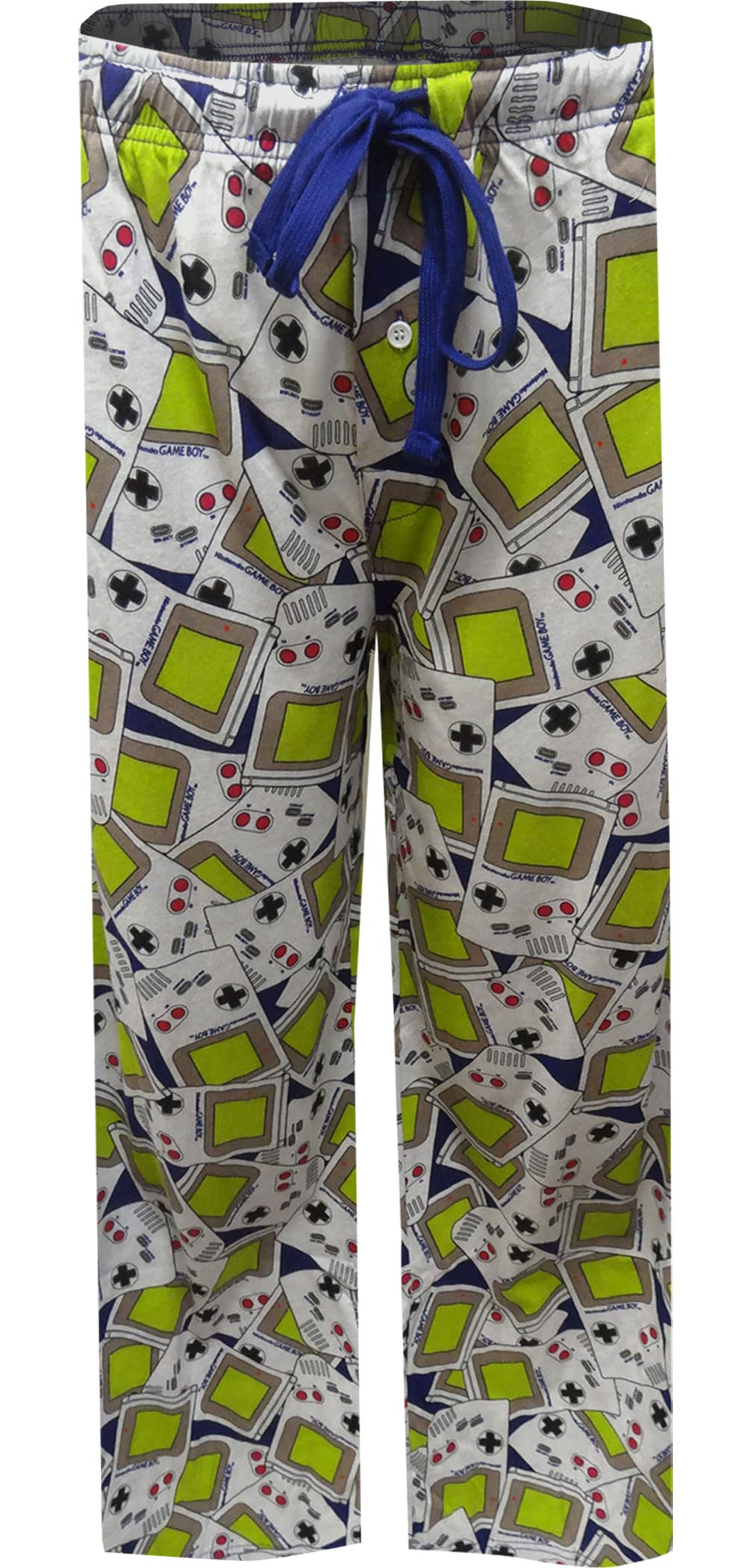 Nintendo Game Boy Controller Print Men's Lounge Pants - Retro Gaming Pajama Pants for Men, Comfortable Sleepwear & Casual Wear - Perfect for Gaming Nights, Lounging at Home, and Gift for Gamers