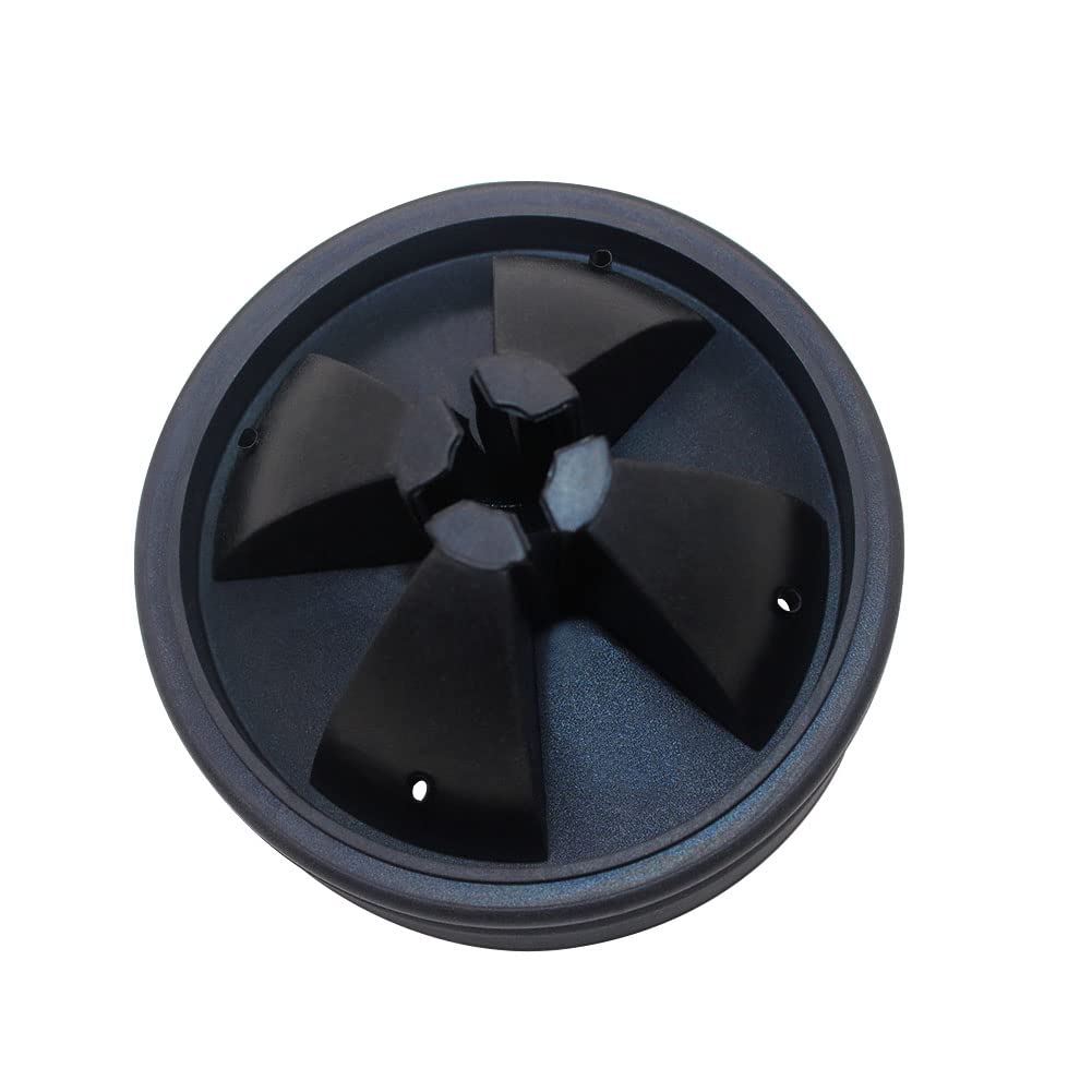 Joywayus 2-Pack 3-3/8 Inch Black Rubber Garbage Disposal Splash Guard - Quiet Sink Baffle Replacement with Upgraded Removable Drain Plugs - Multi-Functional Food Waste Disposer Accessories for Kitchen Sink Maintenance & Odor Prevention