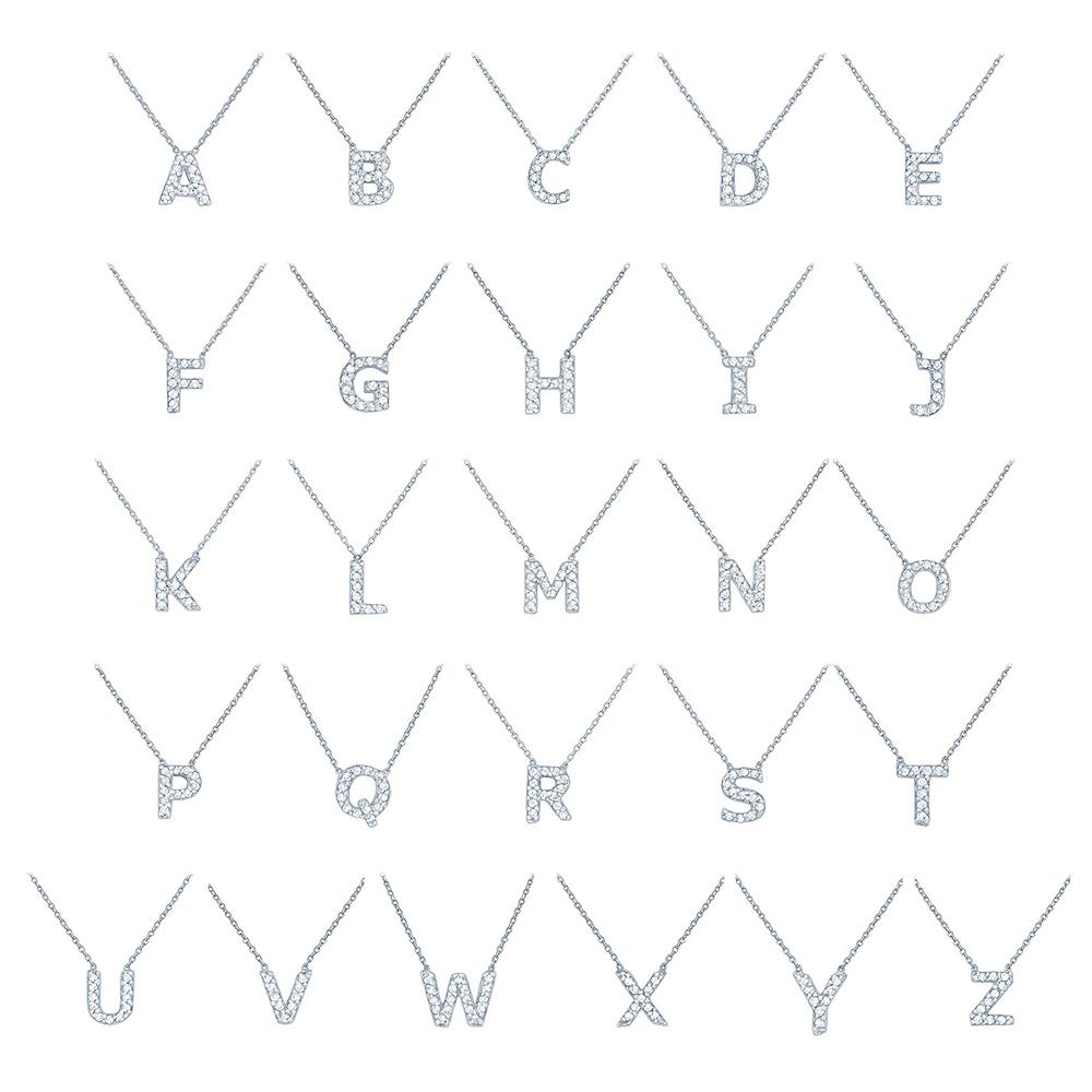 14KT Gold Diamond Petite Initial Necklace for Women - Personalized Custom Name Letter Pendant Jewelry Gift for Her - Perfect for Birthdays, Anniversaries & Special Occasions