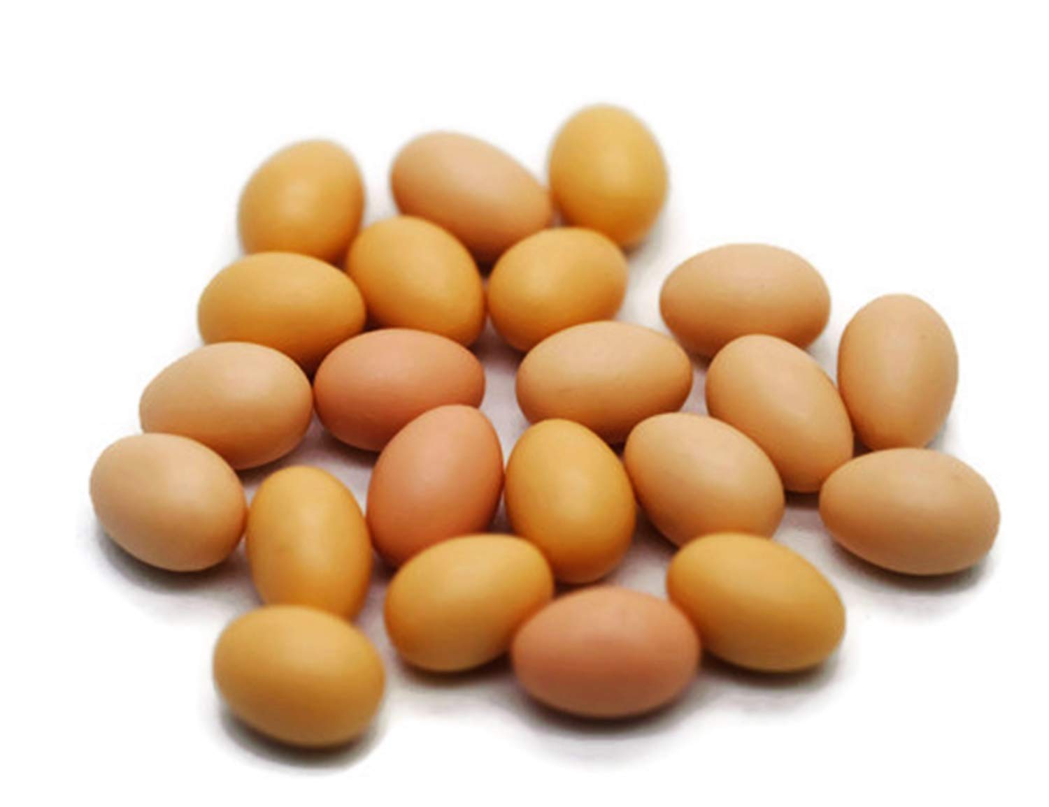 20 Pcs Miniature Egg Dollhouse Food Accessories for Kitchen - Realistic Tiny Eggs for Dollhouse, Diorama, and Model Train Scenes