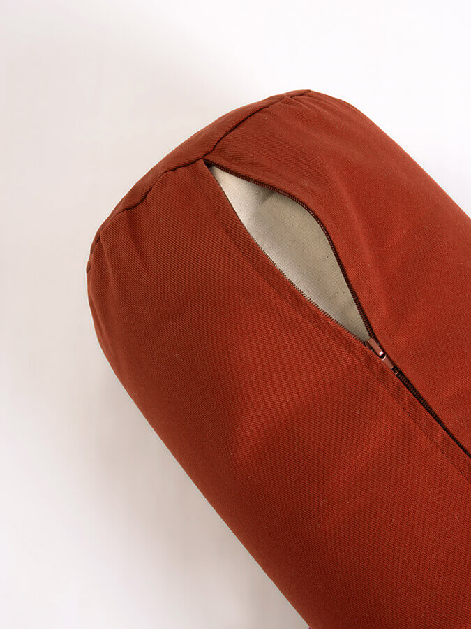 Organic Cotton Buckwheat Meditation Bolster Cushion for Yoga & Zen Relaxation - Perfect for Yoga Studios, Home Meditation & Stress Relief