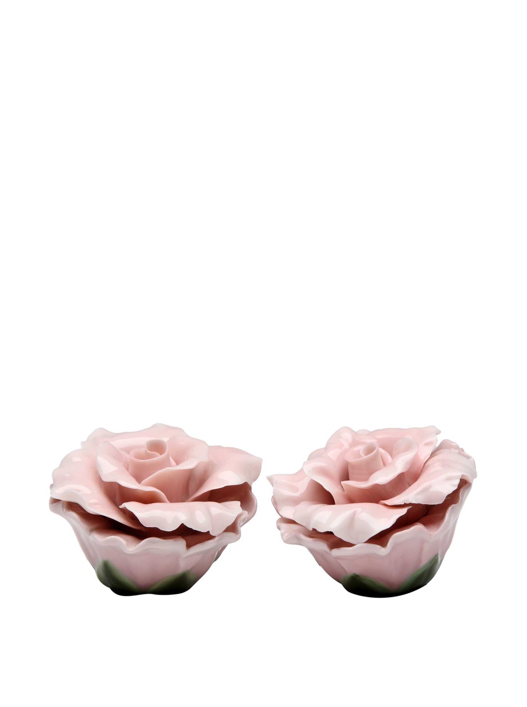 Premium Rose-Shaped Salt and Pepper Shakers Set - Elegant Ceramic Spice Dispensers for Dining Table, Kitchen, and Gift Giving