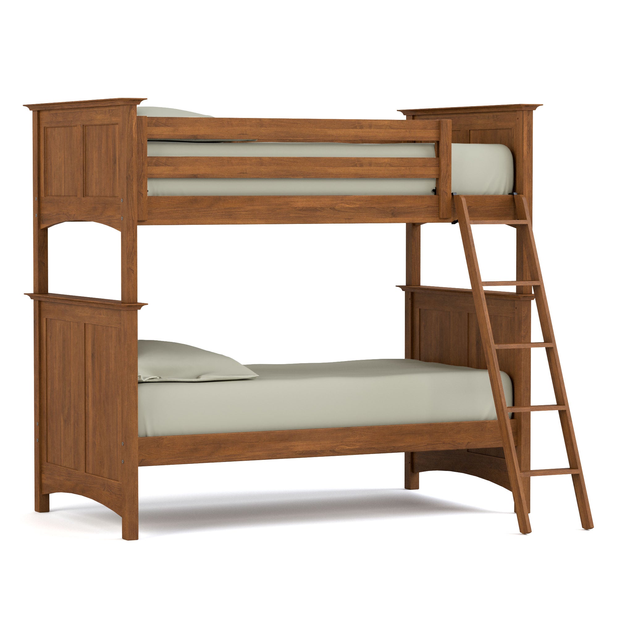 Revere Twin Over Full Bunk Bed Set with Ladder & Guardrails - Space-Saving Kids & Teens Bedroom Furniture for Small Rooms & Shared Spaces