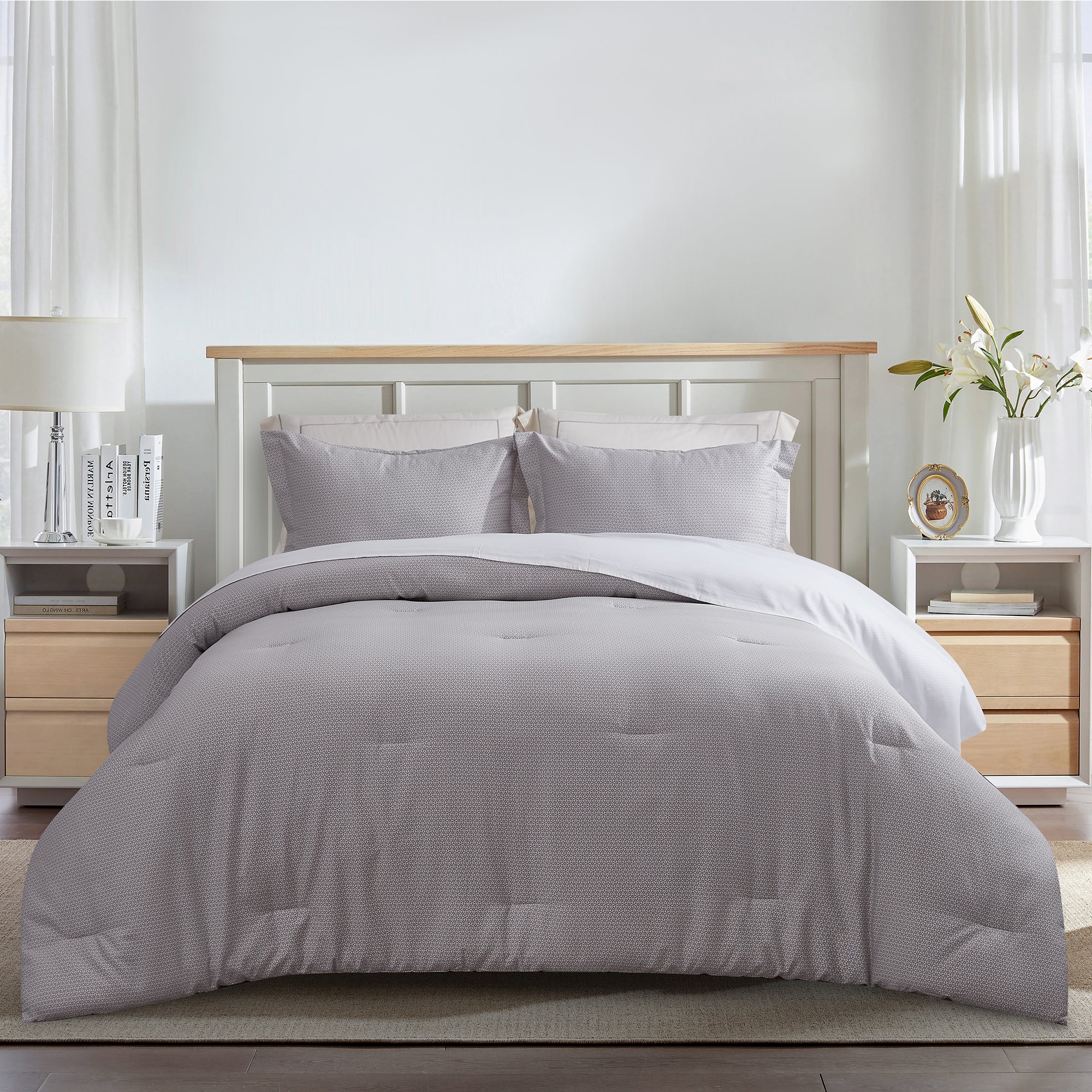 400 Thread Count Printed Cotton Sheet Set - Soft & Breathable Bedding for a Comfortable Sleep - Perfect for Master Bedroom, Guest Room & Dorm
