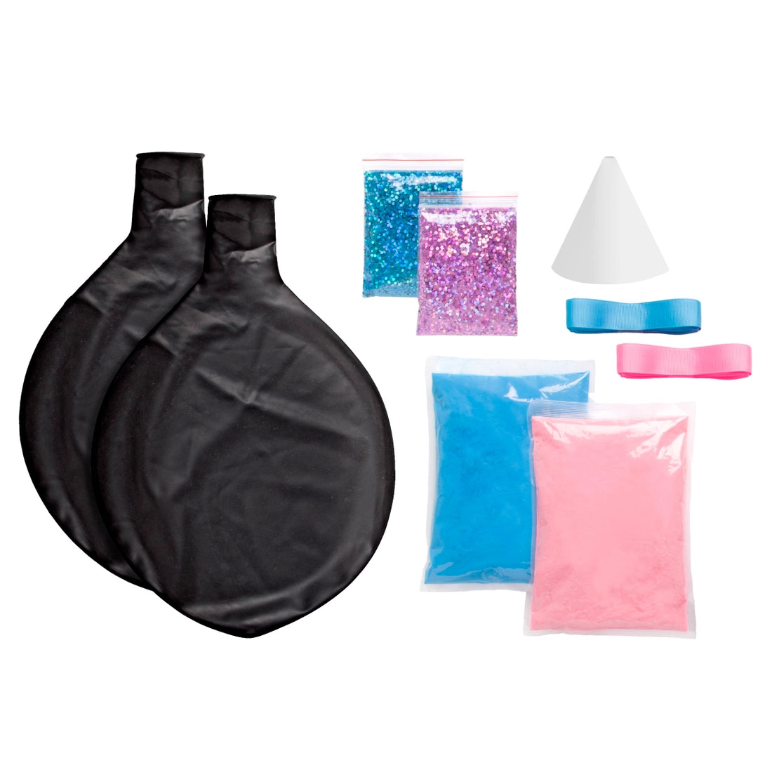 Gender Reveal Balloon Kit - Blue & Pink Confetti Balloons for Baby Shower, Gender Reveal Party Decorations - Perfect for Celebrations, Birth Announcements & Photo Backdrops