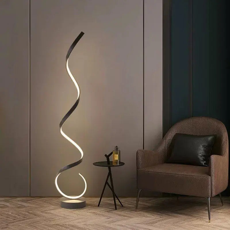 Marya Modern LED Wavy Floor Lamp - 60W Dimmable Standing Light for Living Room, Bedroom & Office - Energy Efficient Ambient Lighting for Home Decor & Relaxation