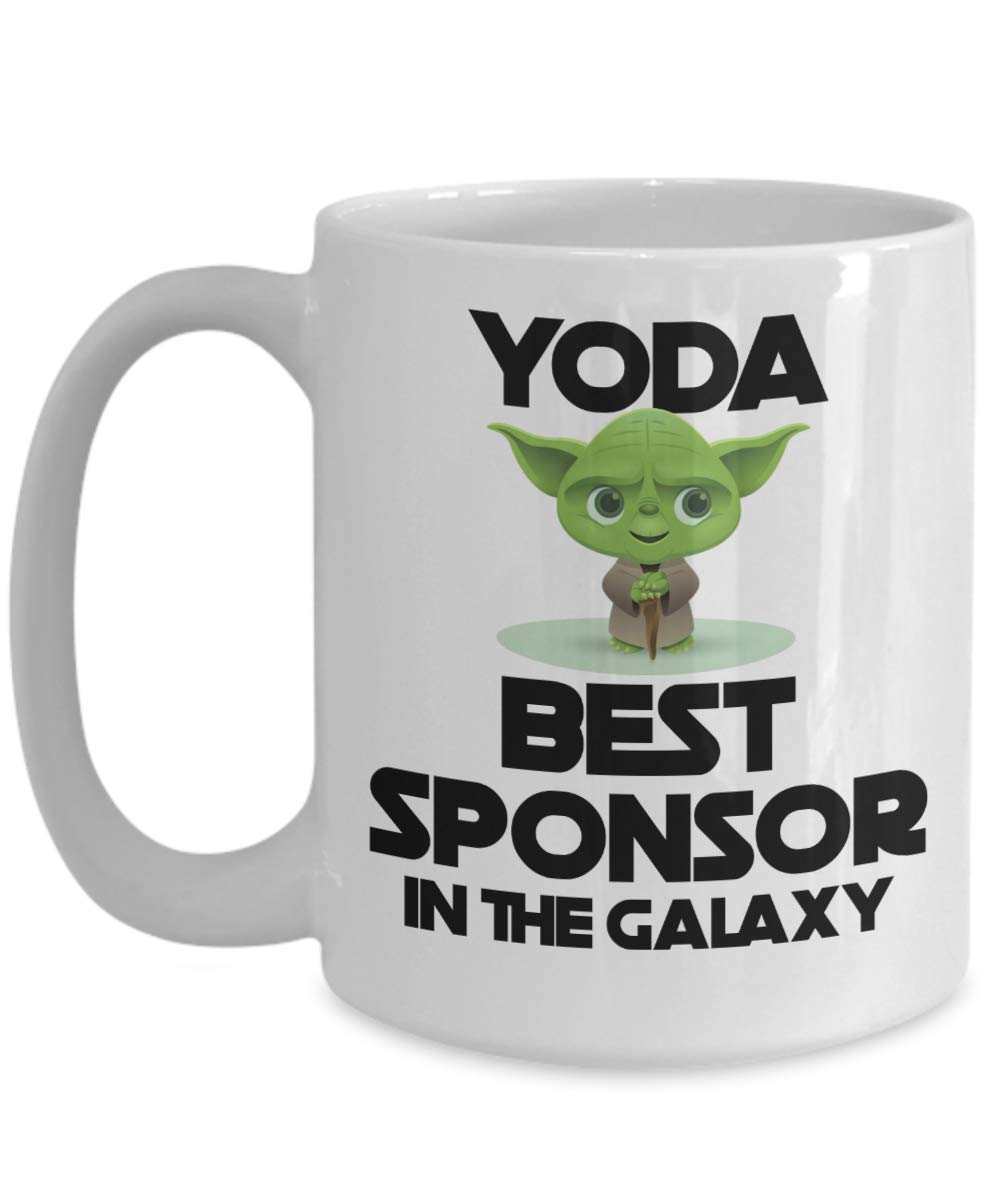 Funny Yoda Coffee Mug - Best Sponsor Gift for Women & Men - Wedding Gag Gift, Tea Cup for Coffee Lovers - Perfect for Office Use, Housewarming & Birthday Presents