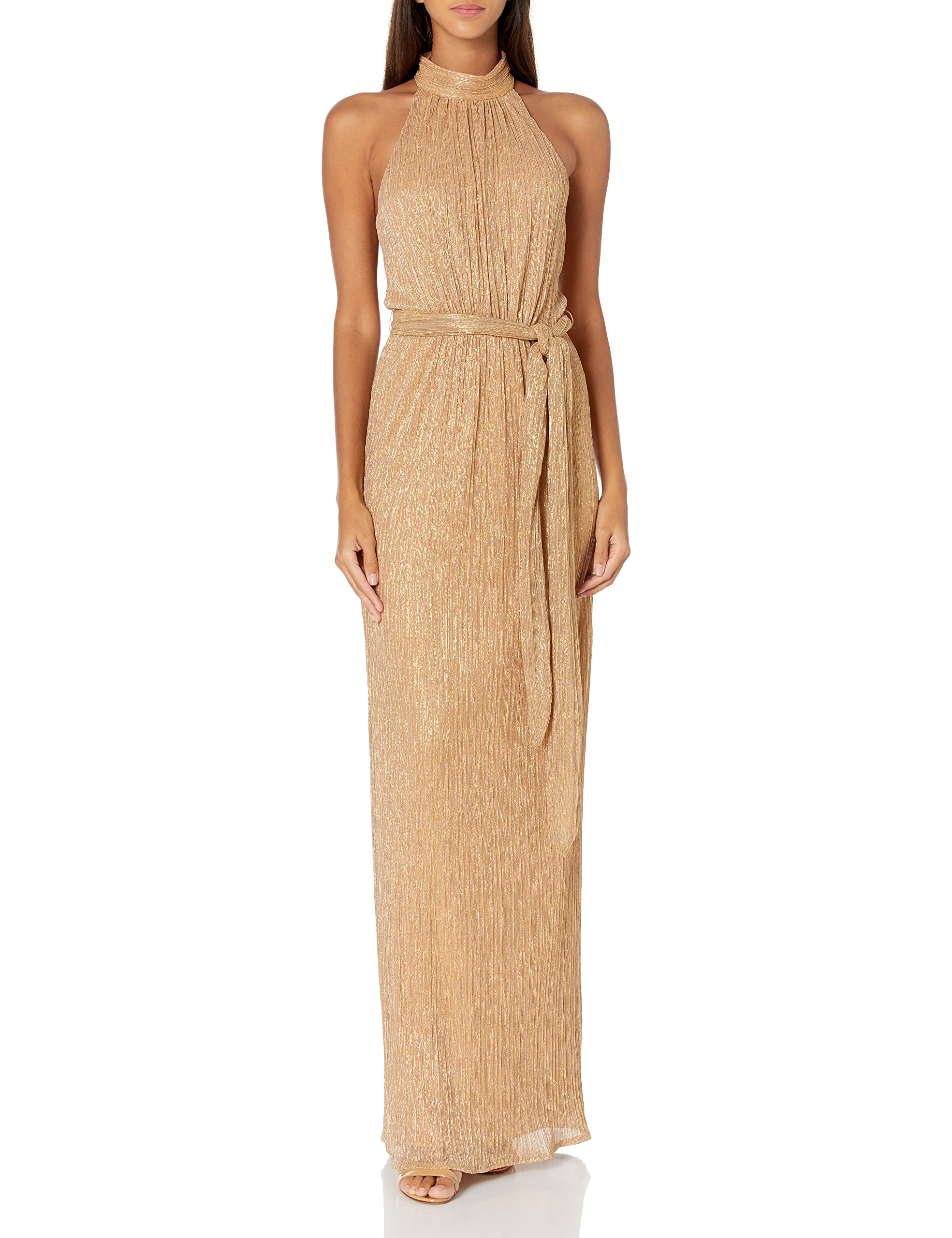 Halston Women's Empire Waist Dress - Elegant Flowy Midi Dress for Casual, Office & Special Occasions