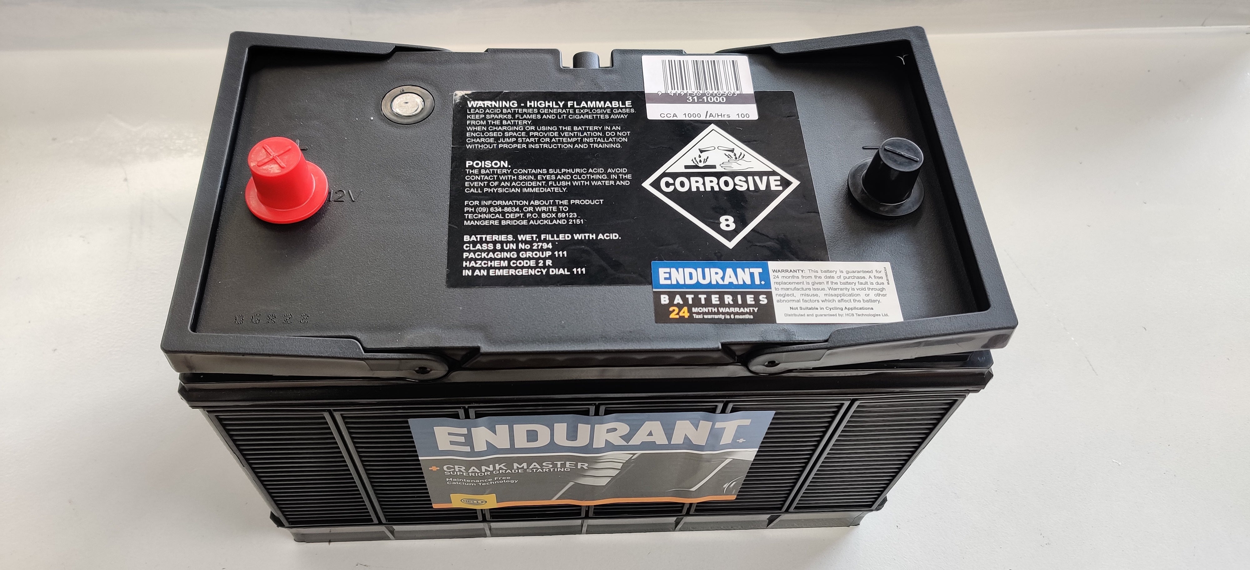 Endurant Marine Battery Group 31 - 1000MF 1000CCA Deep Cycle Battery for Boats, RVs & Off-Grid Power - Ideal for Trolling Motors, Solar Systems & Backup Power