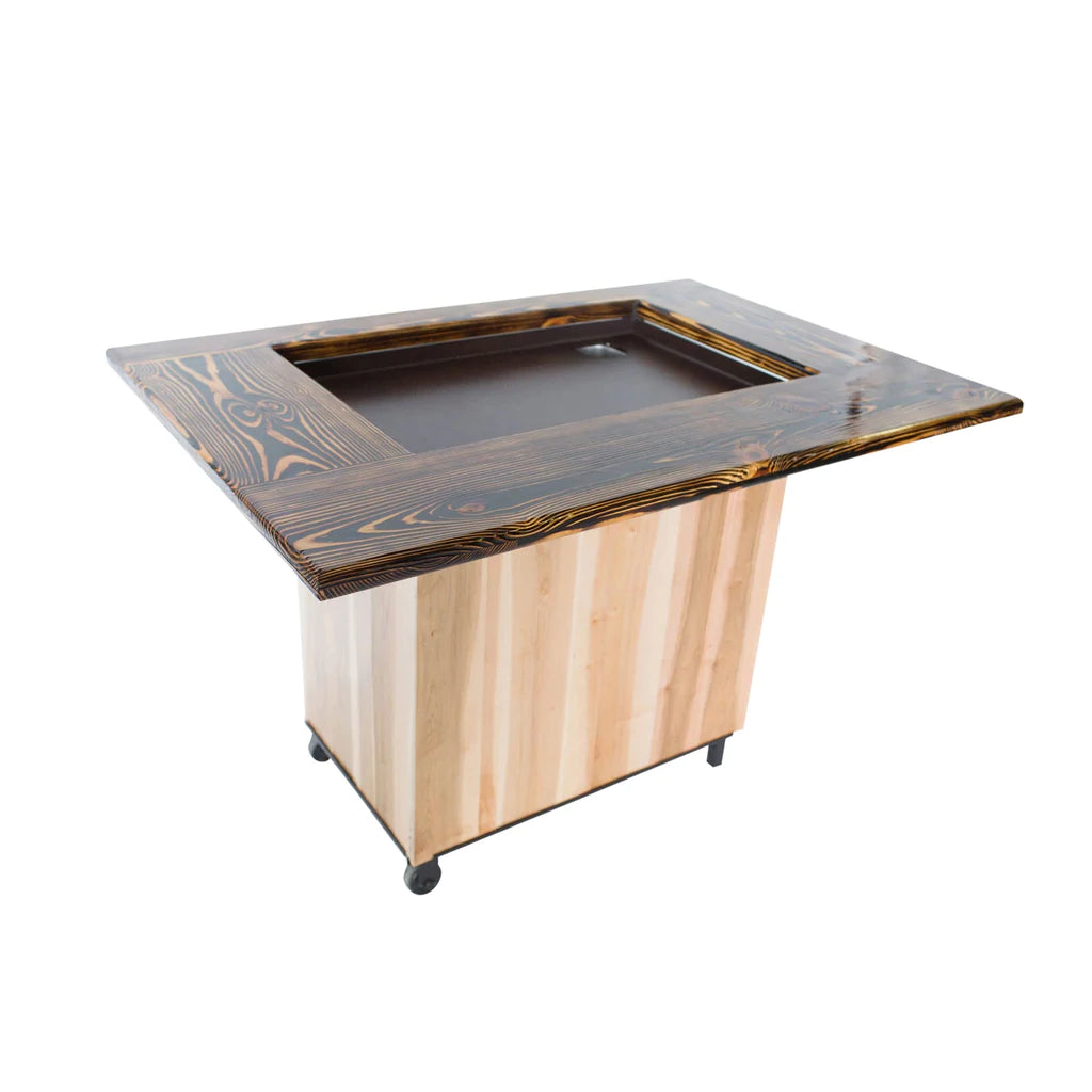 Premium Sweet Maple Backyard Hibachi Grill - Portable Charcoal BBQ for Outdoor Cooking, Camping, and Patio Parties