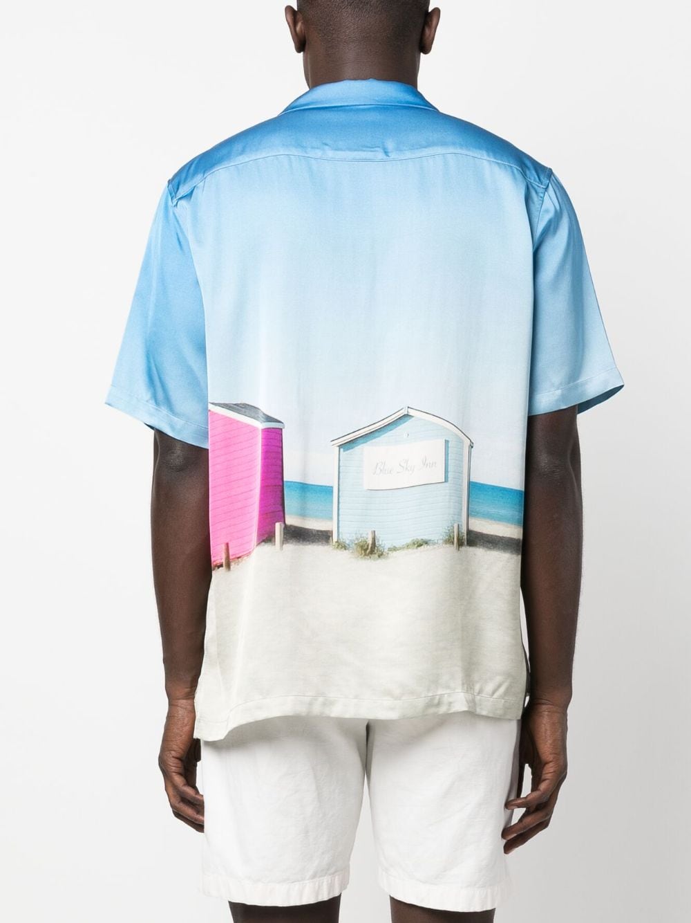 BLUE SKY INN Clear Blue Shirts for Men - Casual Comfort Wear for Everyday Outings & Travel