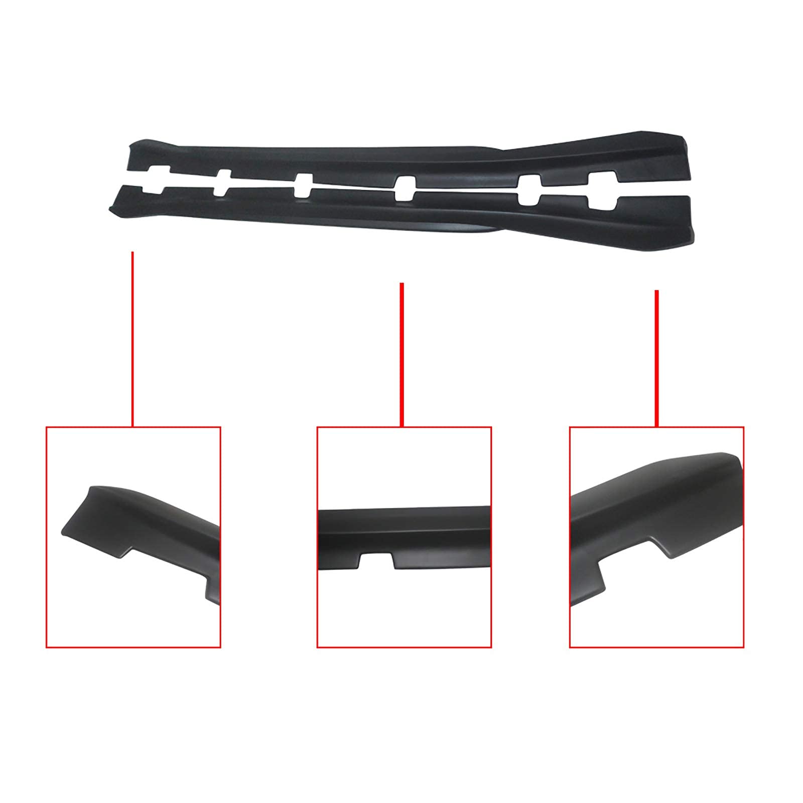 NINTE Side Skirts for 2011-2020 Dodge Charger Base/SXT - Matte Black PP Extension Lip Rocker Panels | Car Body Kit Upgrade for Enhanced Style & Protection
