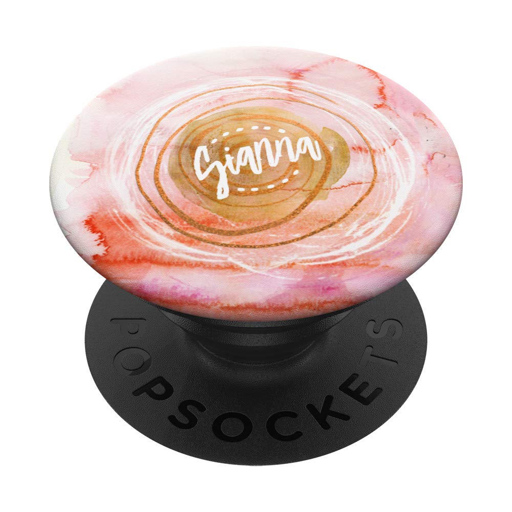 Gianna Monogram Personalized Blush Rose Pink Women's Art Gift - Perfect for Birthday, Anniversary & Home Decor