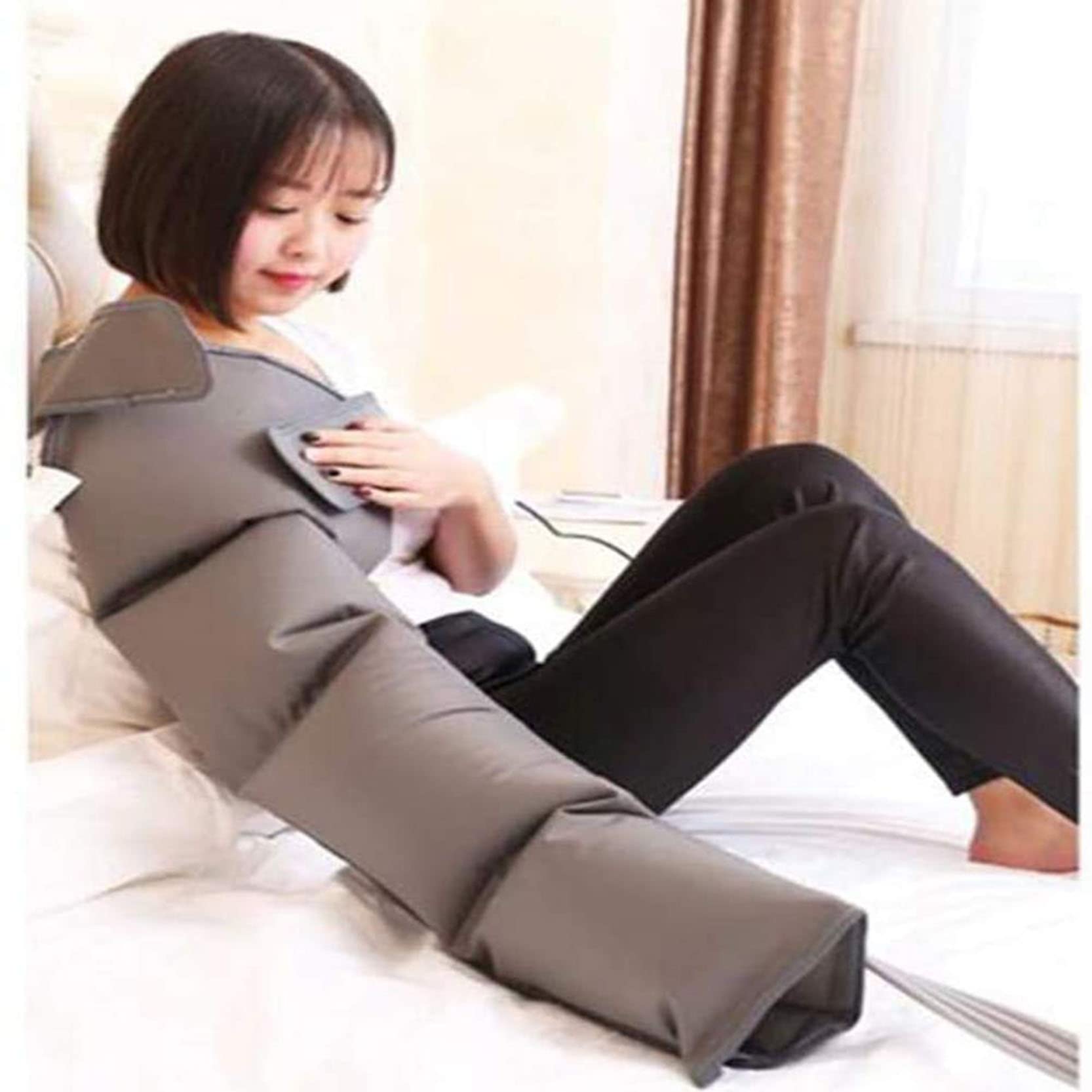 8-Speed Adjustable Arm Massager with Air Compression - 4-Chamber Pressotherapy Device for Muscle Relaxation & Improved Circulation - Perfect for Post-Workout Recovery & Office Stress Relief