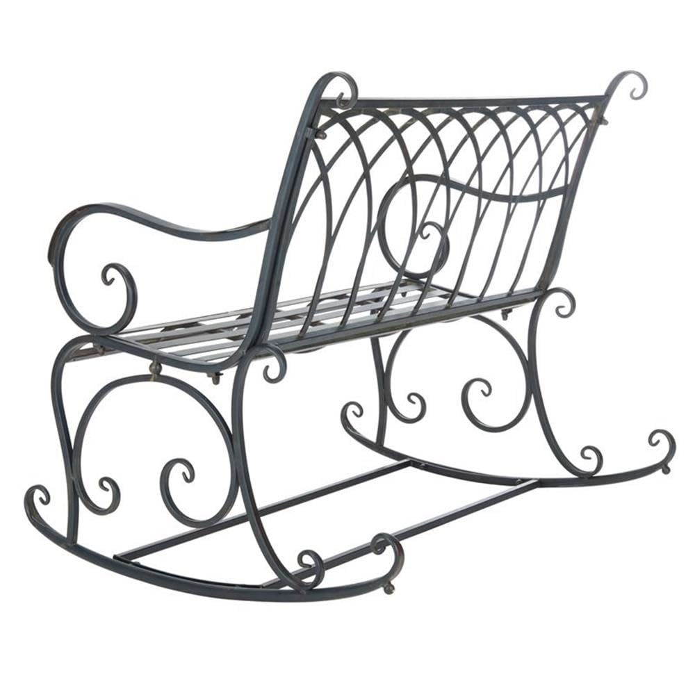 SAFAVIEH PAT5021A Outdoor Rock Bench - Pearl White - Weather-Resistant Garden Seating for Patio, Lawn & Backyard Decor