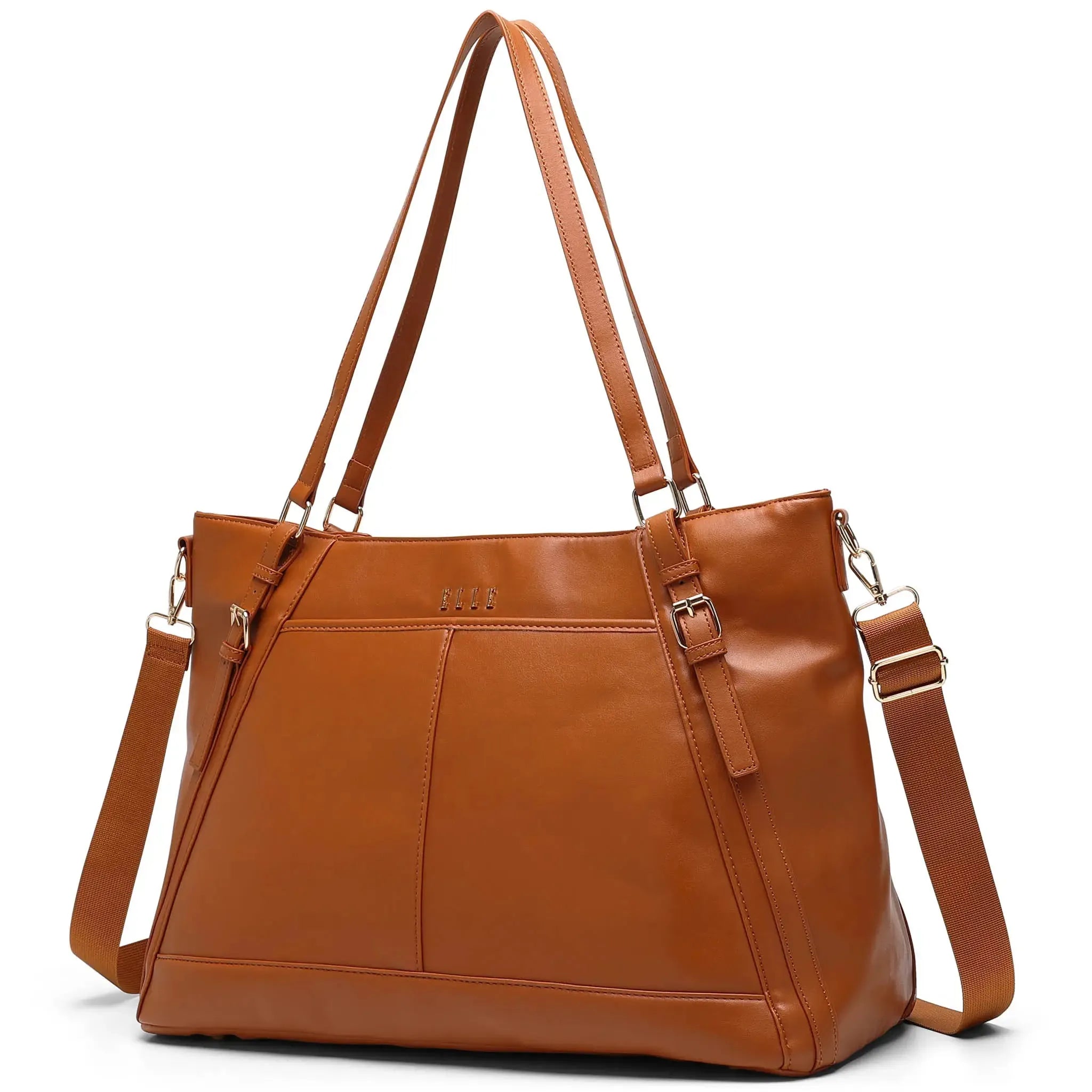 Leisure Luxe 33L Vegan Leather Weekender Tote Bag - Stylish Spacious Travel Duffel for Women & Men - Perfect for Weekend Getaways, Gym, Work & Overnight Trips