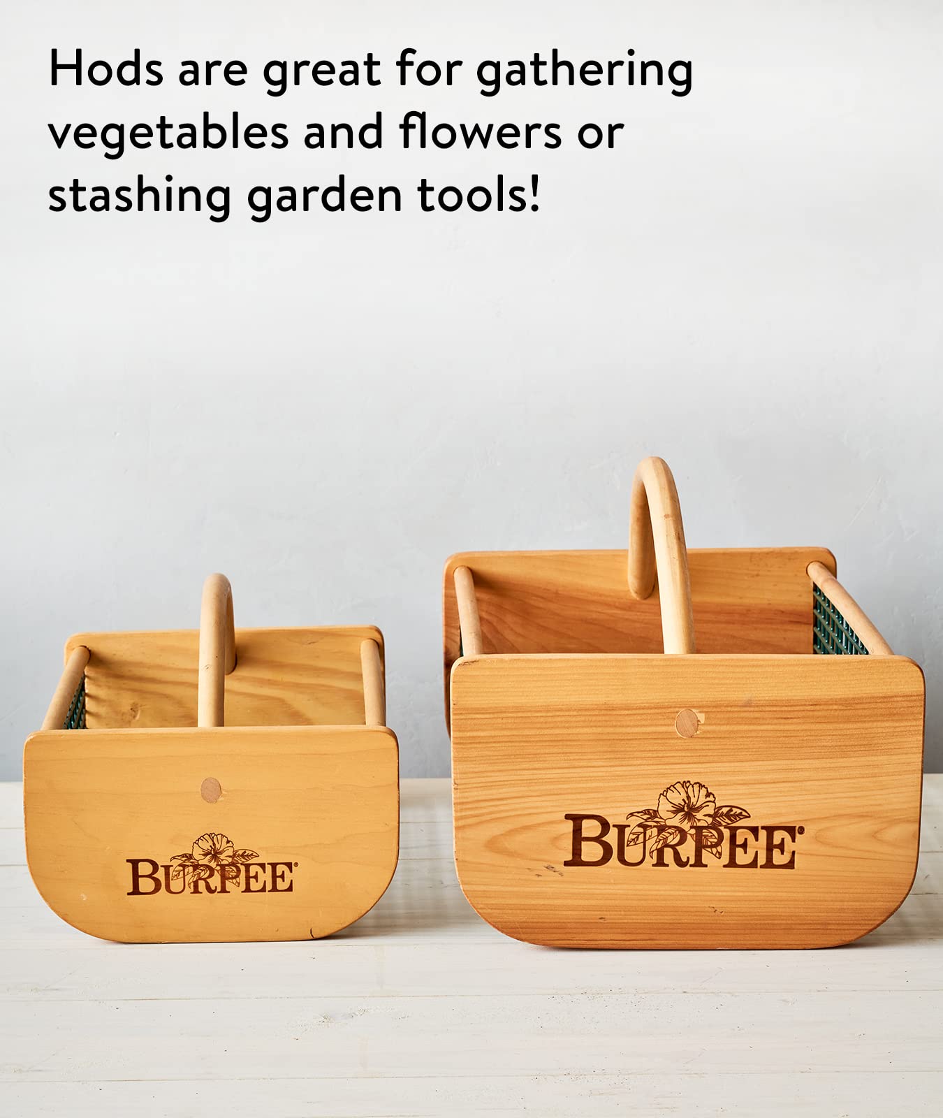 Burpee Medium Garden Hod - Durable Harvesting Basket for Fresh Fruits & Vegetables - Ideal for Kitchen, Farmers Market & Outdoor Gardening