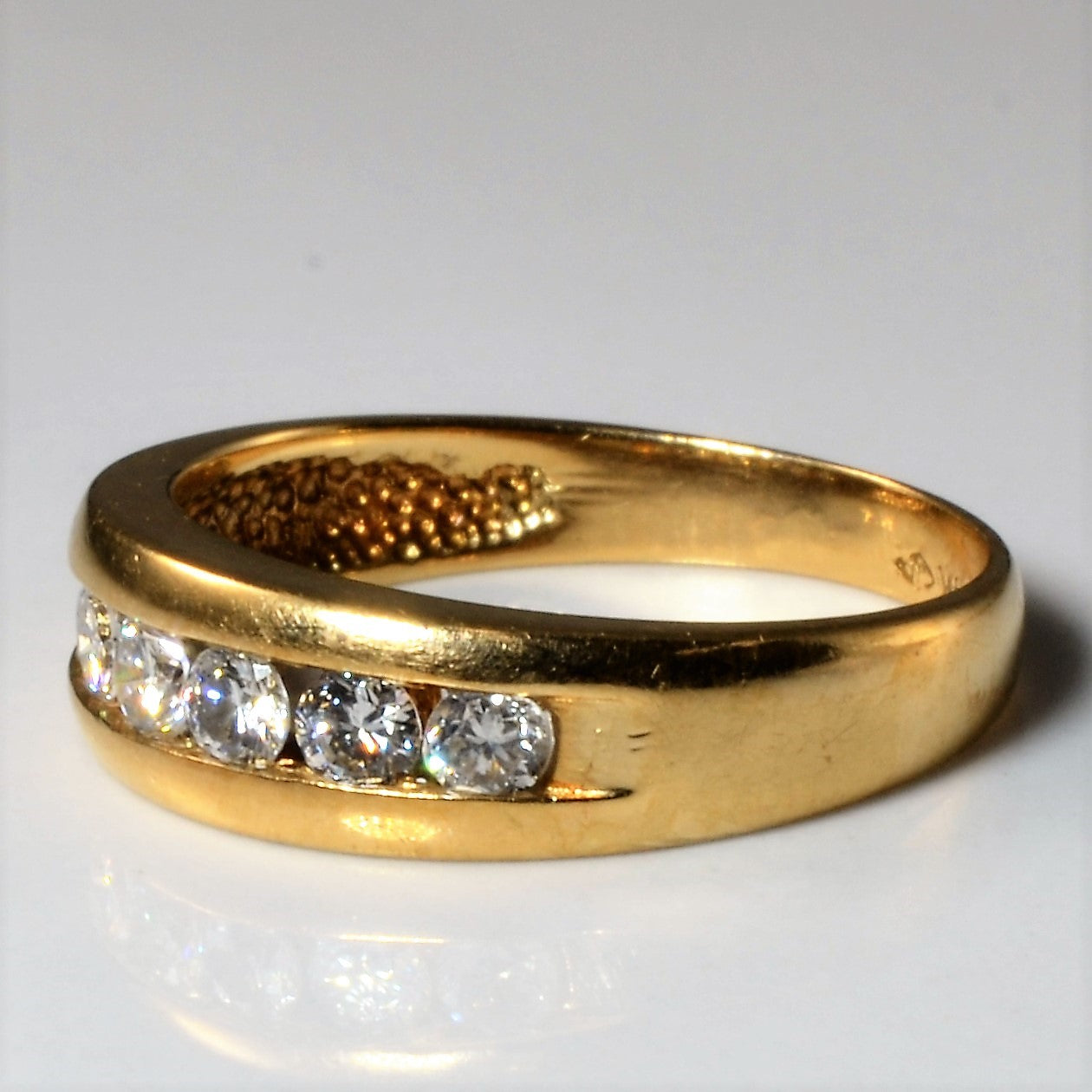 Channel Set Diamond Wedding Band - 0.70 Carat Total Weight (CTW) | Size 6.75 | Elegant Engagement Ring for Women | Perfect for Proposals, Anniversaries & Special Occasions