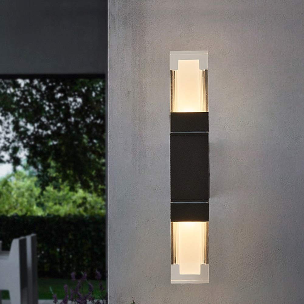 Modern Waterproof Outdoor Wall Light - IP65 Rated for Balcony, Corridor, Bedroom & Living Room - Dimmable LED Wall Lamp for Reading, Decoration & Hotel Aisle Lighting