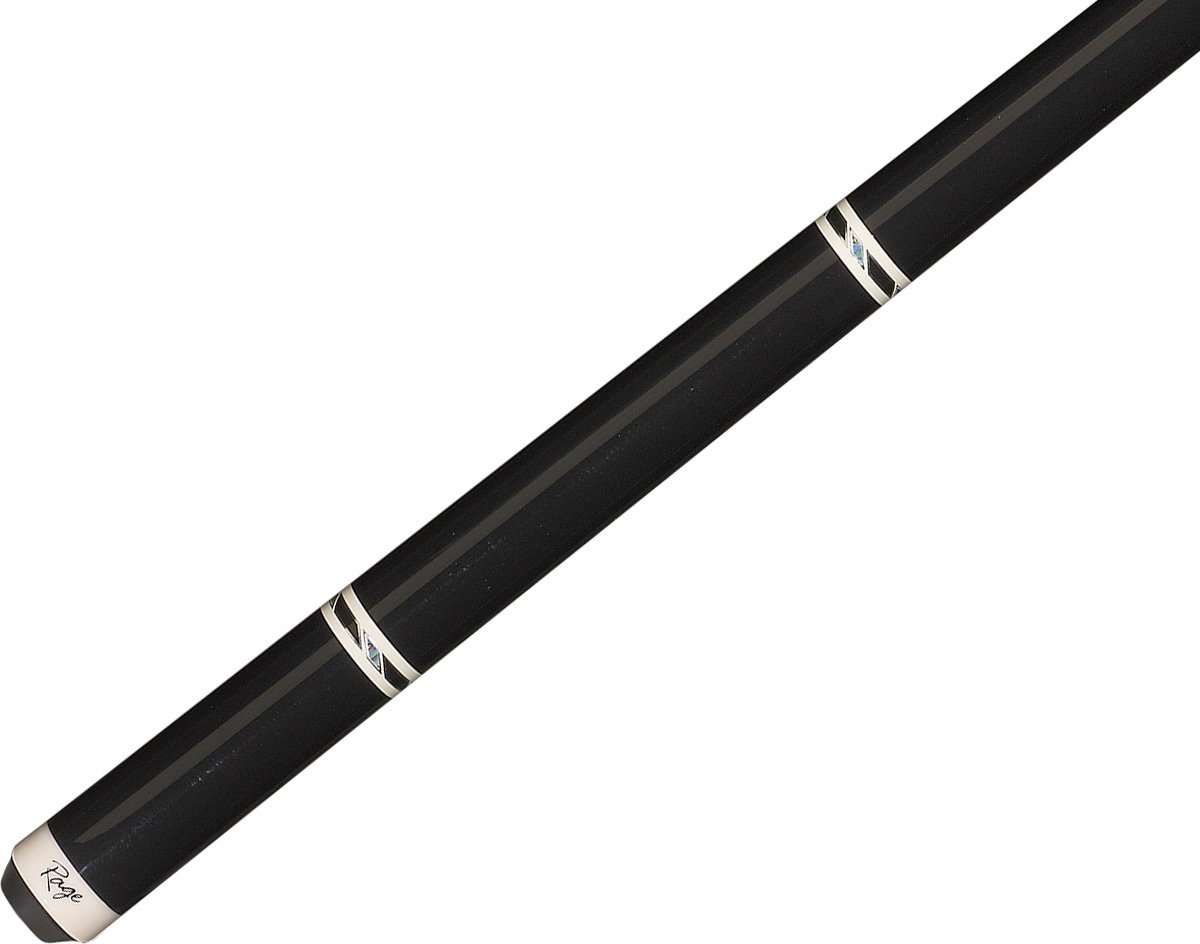 Rage Cues Knight Pool Cue Stick - Metallic Black Finish with Decorative Ring Design for Professional & Recreational Play | Perfect for Billiards Tournaments, Home Game Rooms & Bars