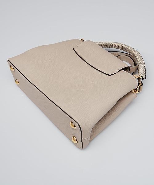 LV Capucines BB Handbag - Taurillon Leather with Python Accents in Galet Gray | Luxury Crossbody Bag for Women, Perfect for Date Night & Evening Events