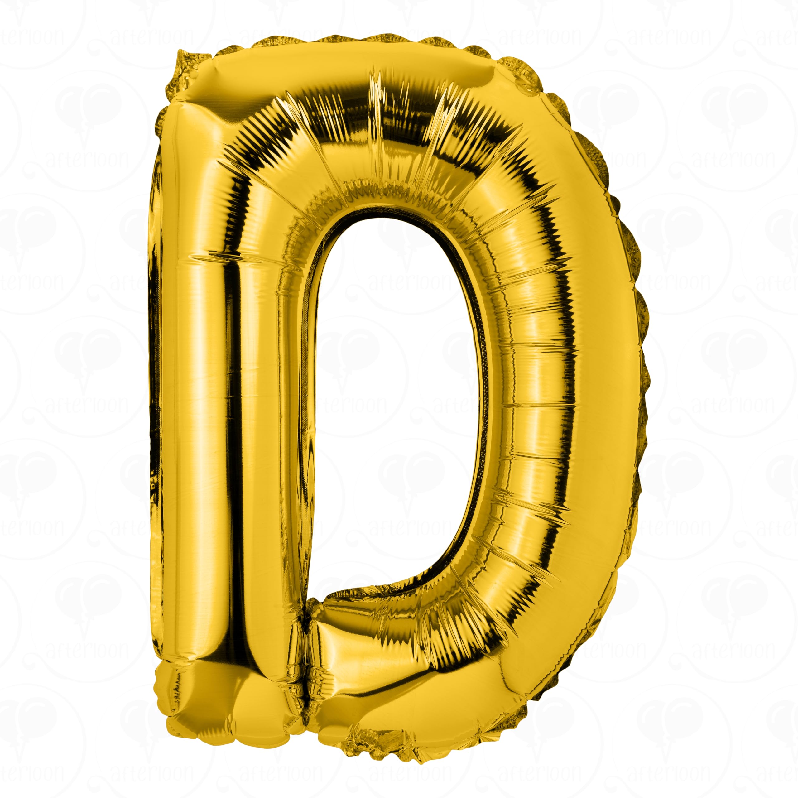 AFTERLOON® 42 Inch Giant Jumbo Helium Foil Mylar Alphabet Balloons - Letter D - Premium Quality Glossy Gold for Graduation, Anniversary, Wedding, Birthday Party Decorations - Perfect for Bridal Showers, Baby Showers & Celebration Backdrops