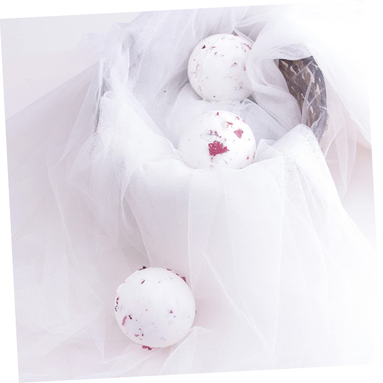 Didiseaon Milk Bath Salt Ball with Rose - 1 Pack for Smooth & Hydrated Skin | Relaxing Bath Soak for Spa, Self-Care & Gift Giving