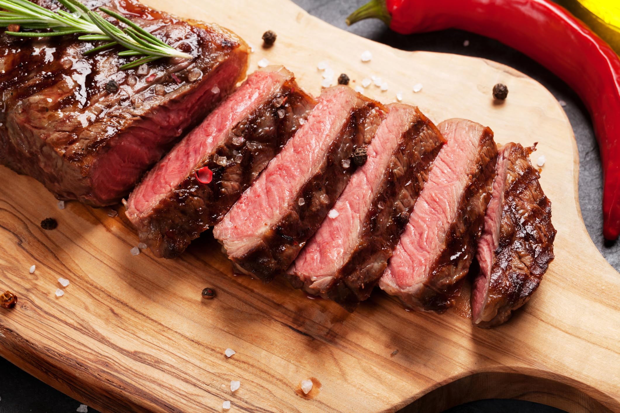 USDA Prime New York Strip Steak - Hand-Cut, Trimmed, 16 oz (2 Steaks) - Premium Frozen Beef for Grilling, BBQ & Fine Dining