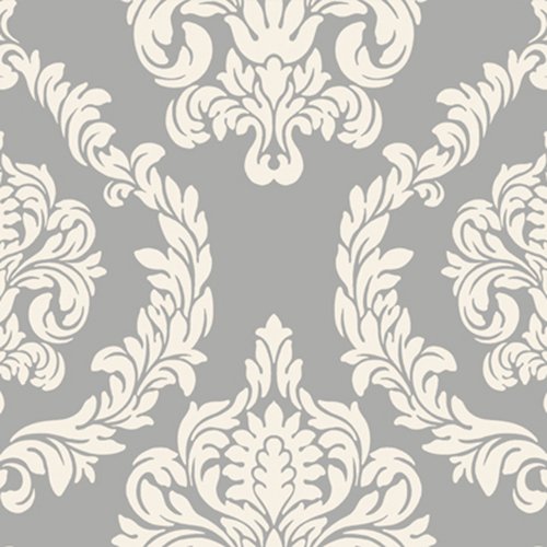 Grey ND7055 Aristocrat Wallpaper - Premium Peel and Stick Wallpaper for Home Decor, Bedroom, Living Room, Office