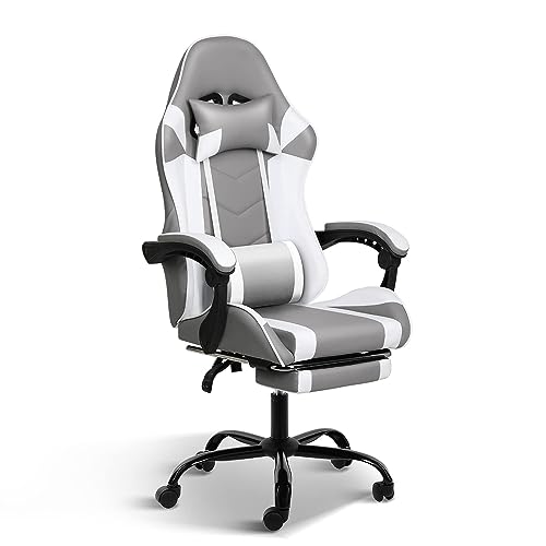 Grey/White With Footrest