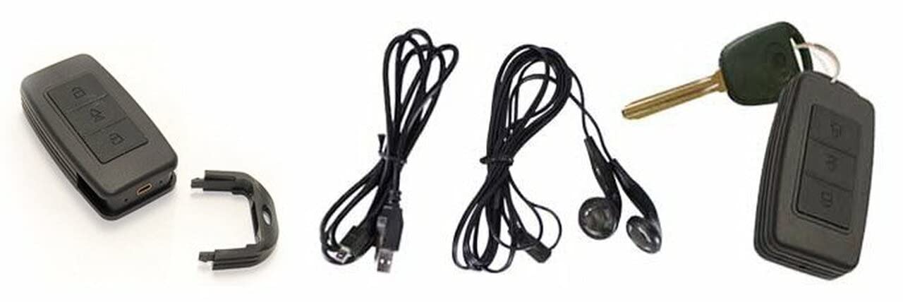 Lawmate Car Remote Voice Activated Recorder with Playback - Portable Digital Audio Recorder for Lectures, Meetings & Evidence Collection - Perfect for Students, Professionals & Legal Use