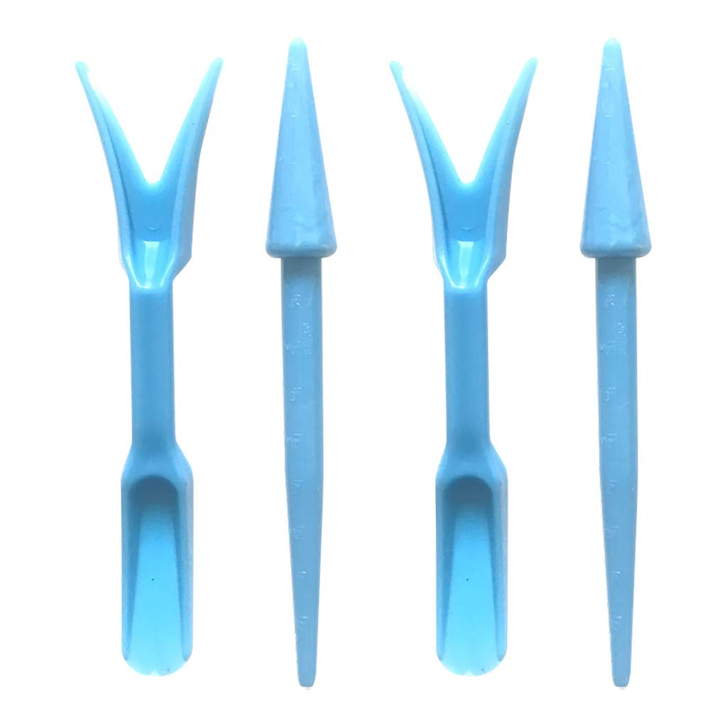 Becoler 2-Pack Garden Seedling Transplanting Tool Trays - Blue Nursery Planter for Digging, Patio, Lawn & Garden - Perfect for Seed Starting, Plant Repotting & Emergency Gardening Kits