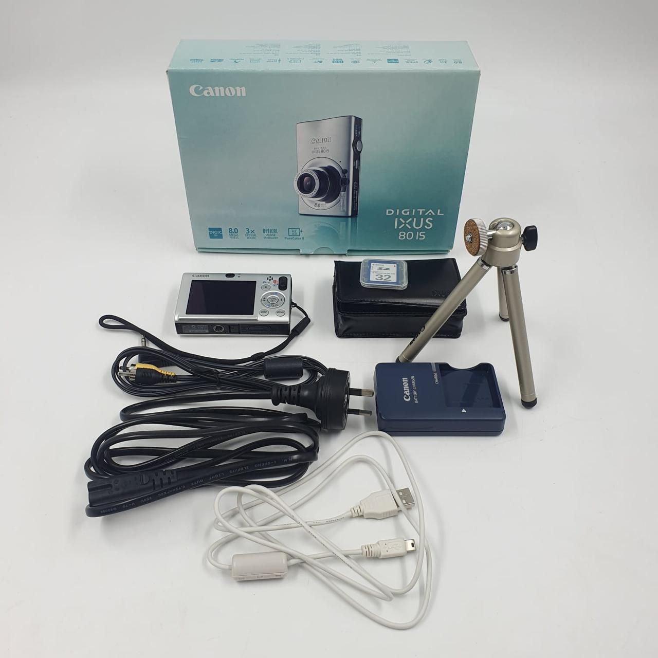 Canon Digital IXUS 80 IS 8MP Digital Camera with 3x Optical Zoom - Boxed (Perfect for Travel Photography, Family Events & Everyday Use)