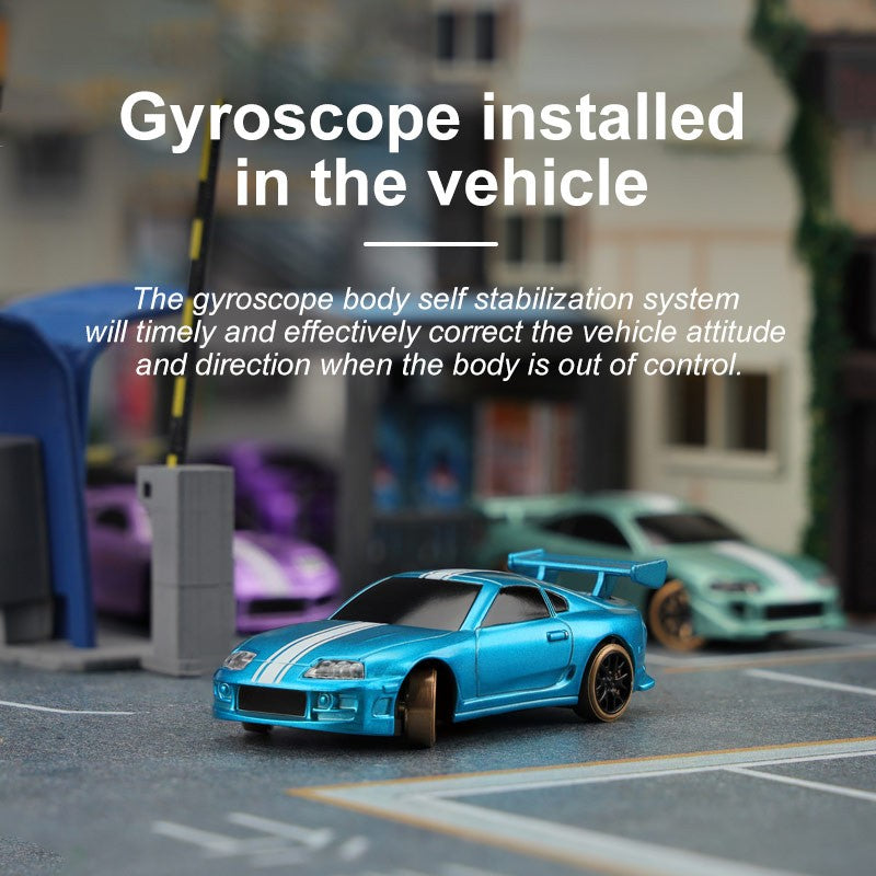 Turbo Racing C61 C62 C63 C64 RC Drift Car 1:76 Scale Mini Remote Control Vehicle with Built-in Gyroscope - Perfect for Indoor Racing, Drift Competitions & Collectors